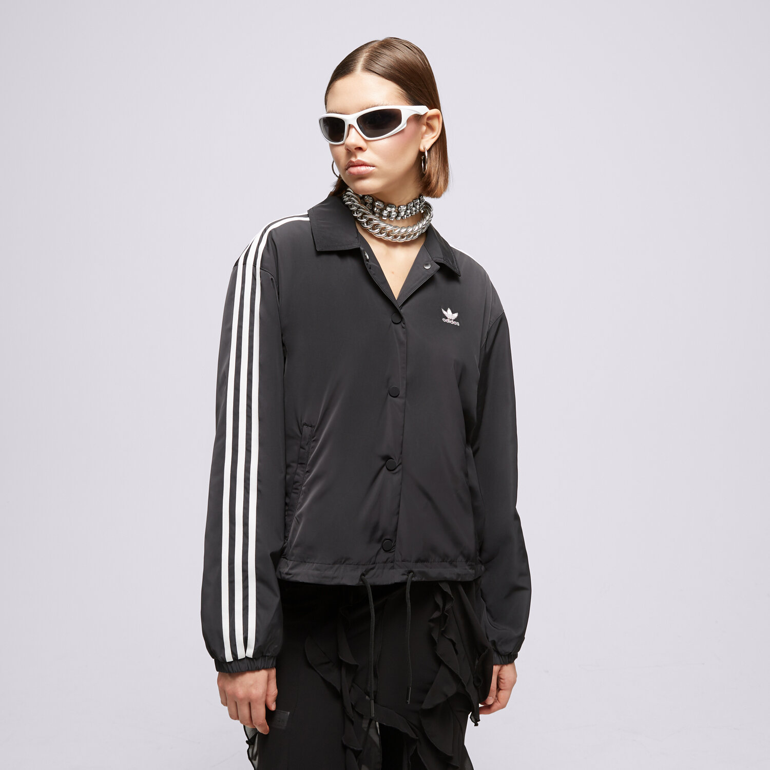 Ženske prijelazne jakne ADIDAS JAKNA COACH JACKET IC5478 crna