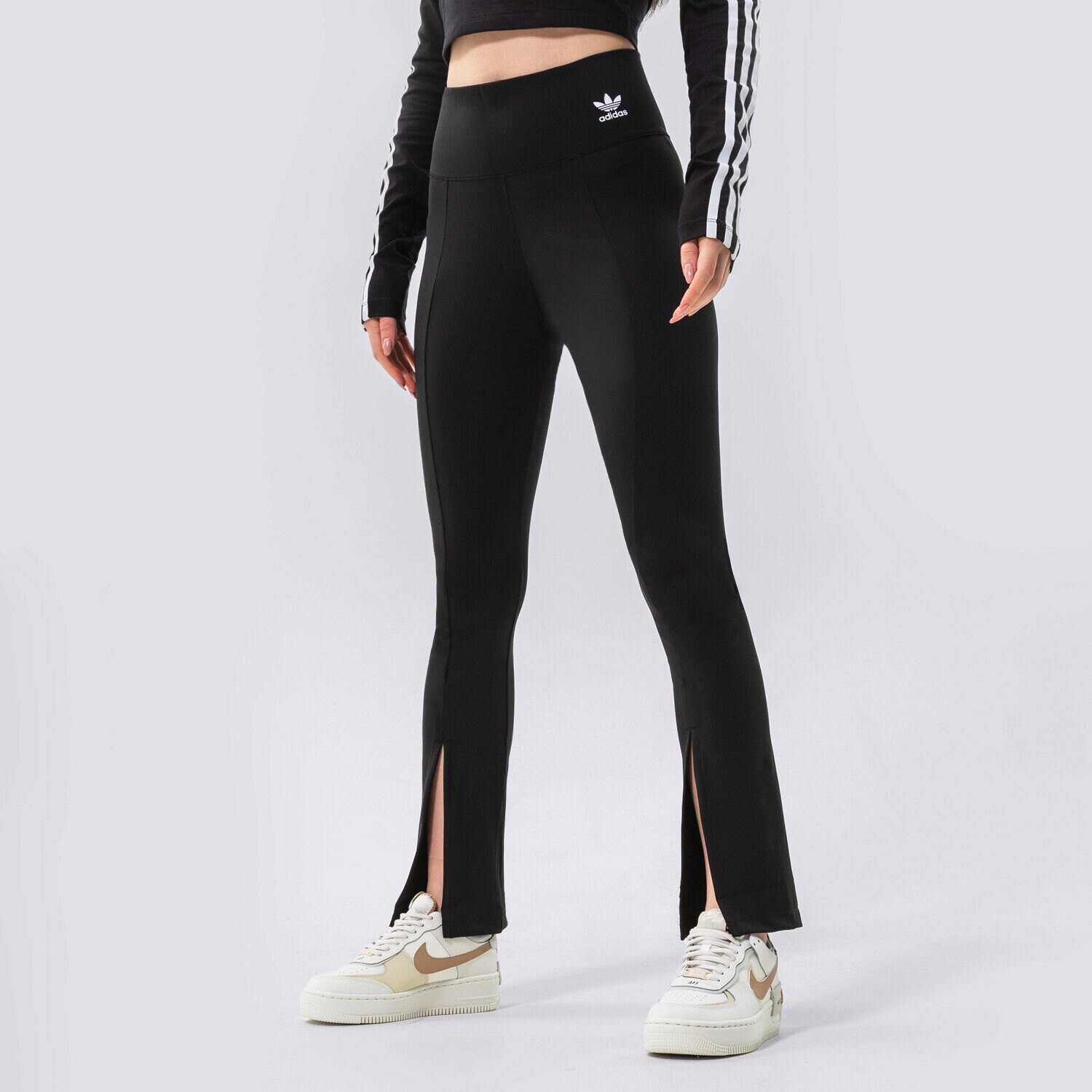 Ženske hlače ADIDAS HLAČE OPEN HEM TIGHTS HC1972 crna