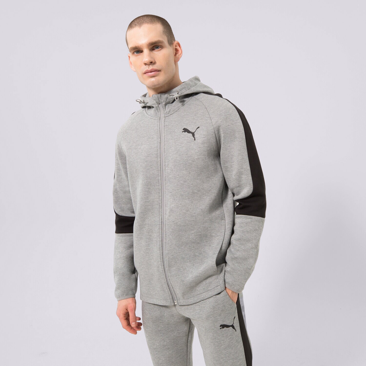 Muške dukserice PUMA VESTA RASKOPČANA S KAPULJAČOM 585812 585812 03 siva
