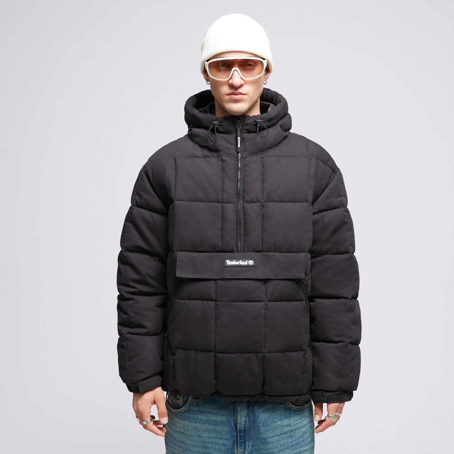 Muške zimske jakne TIMBERLAND JAKNA ZIMSKA PU PUFFER ANORAK BLACK TB0A5VCH0011 crna