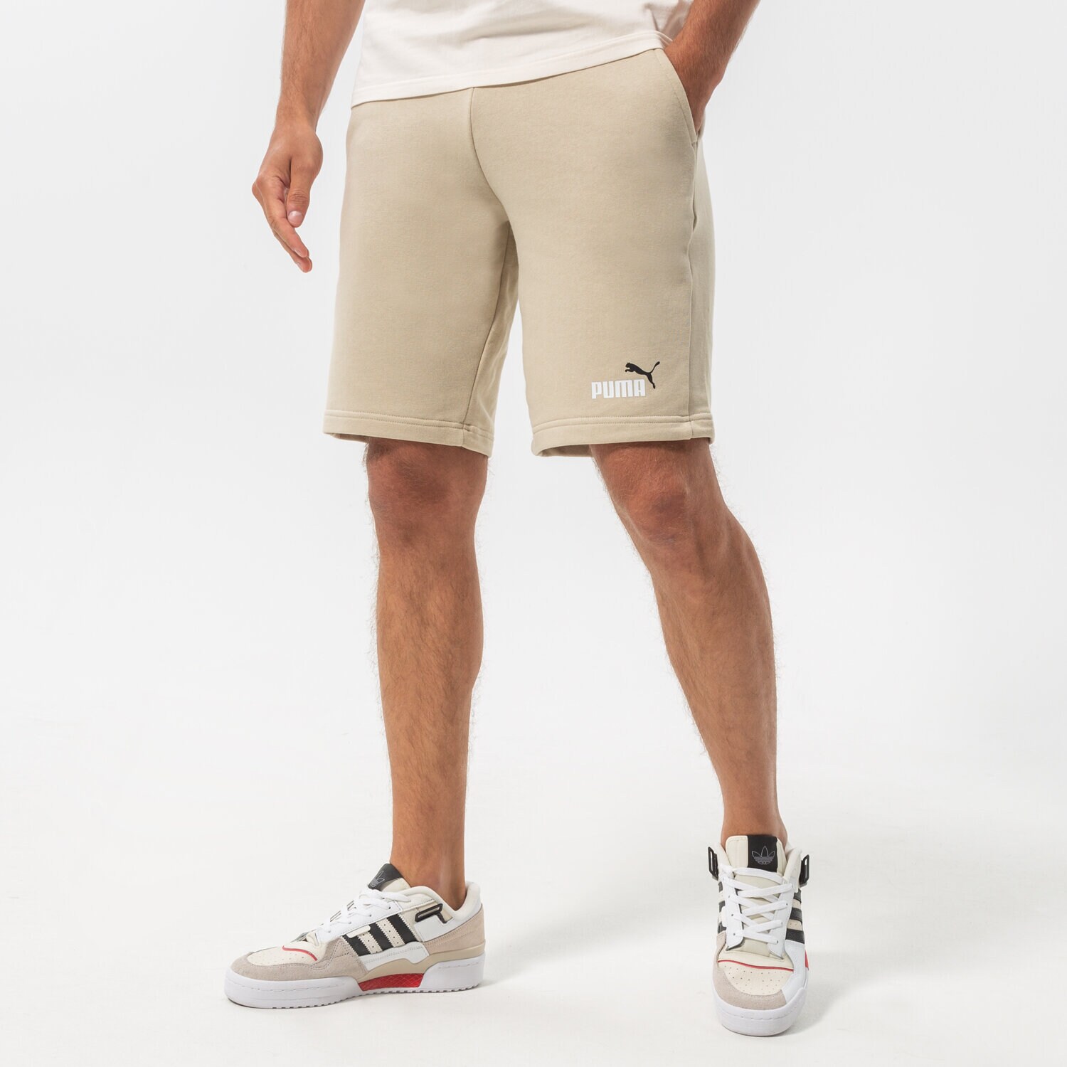 Muške kratke hlače PUMA KRATKE HLAČE ESS+ 2 COL SHORTS 10" 586766 64 bež