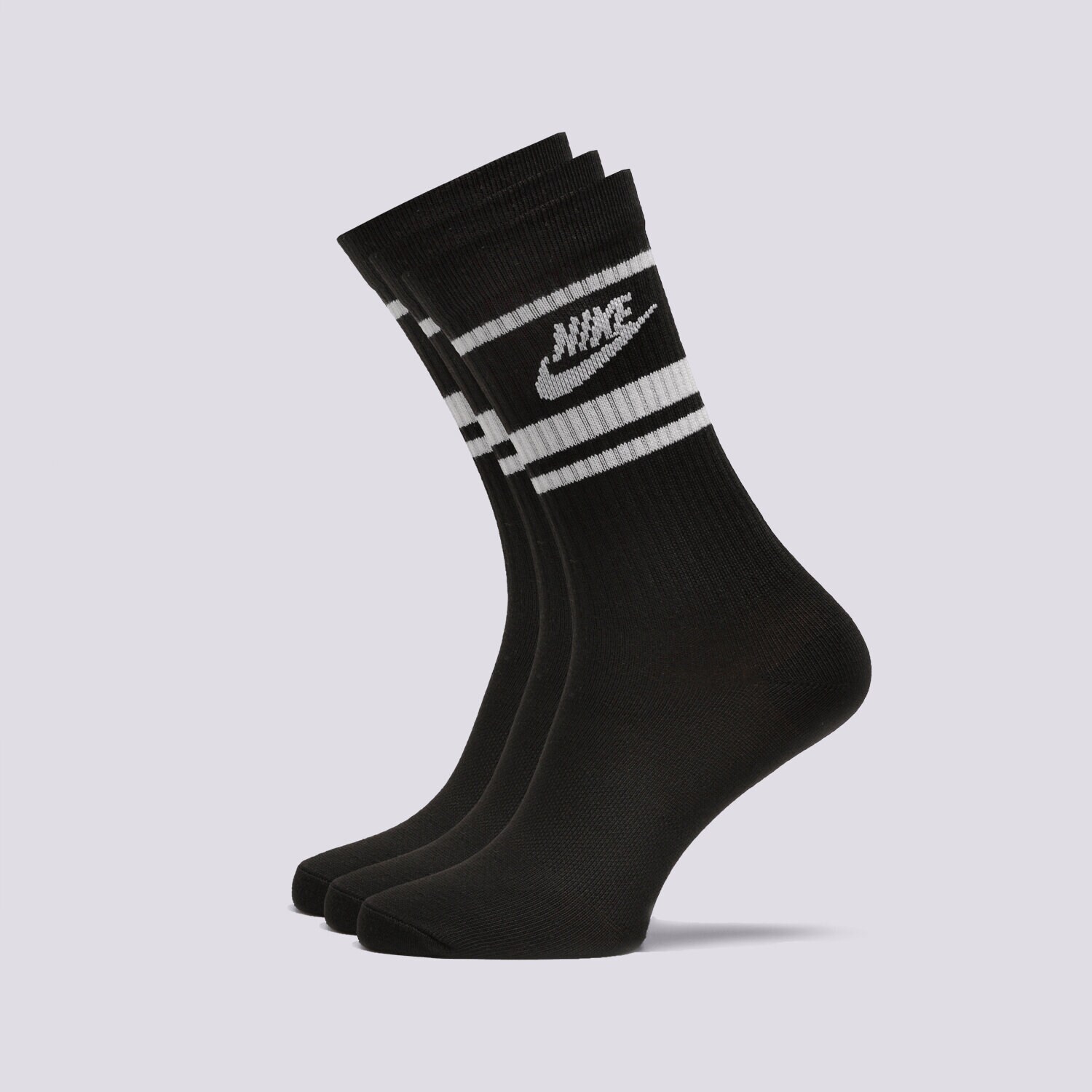 Ženske Čarape NIKE ESSENTIAL STRIPE SOCKS (3 PACKS)  DX5089-010 crna