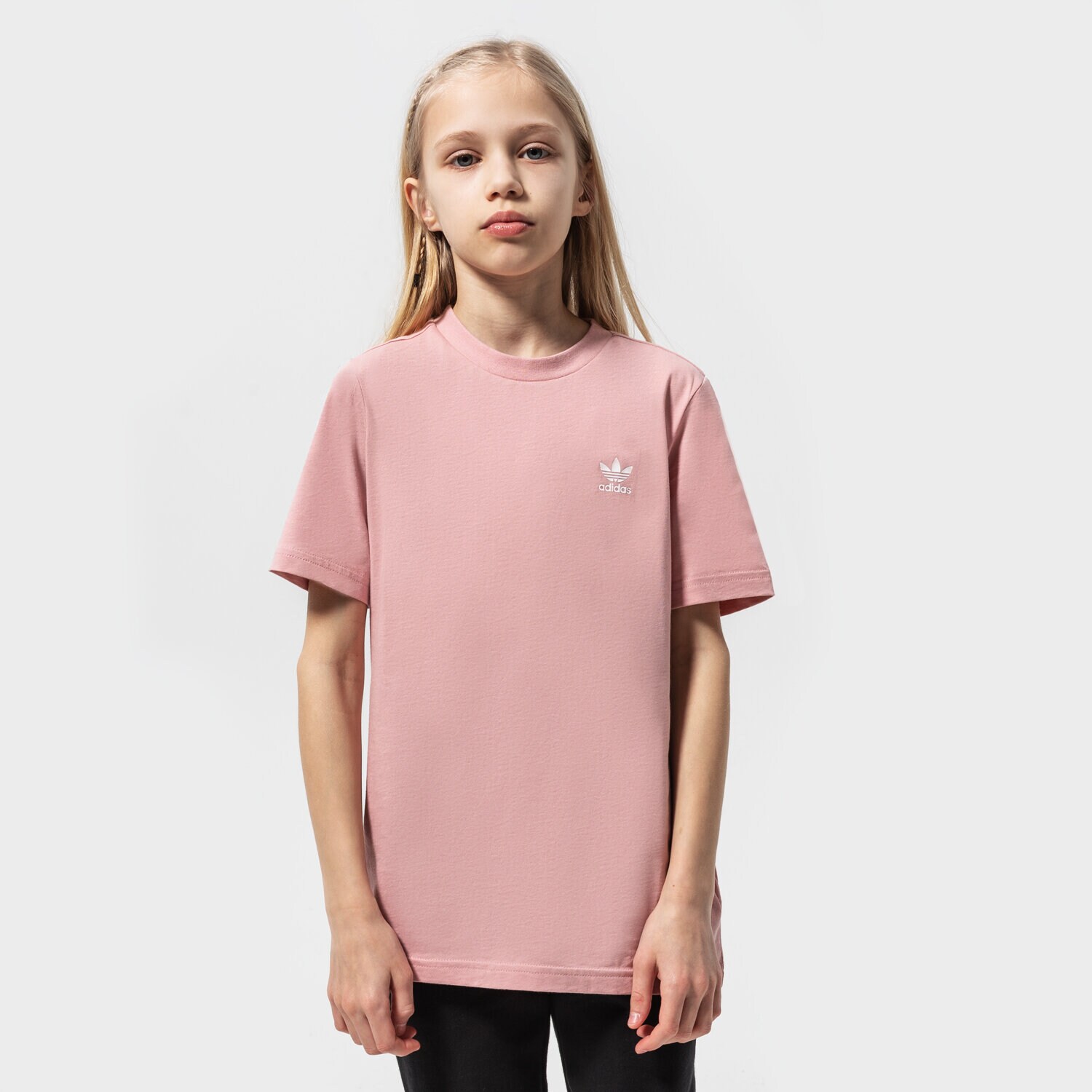 Dječje majice ADIDAS TREFOIL ESSENTIAL T SHIRT JUNIOR GIRL HD2059 ružičasta