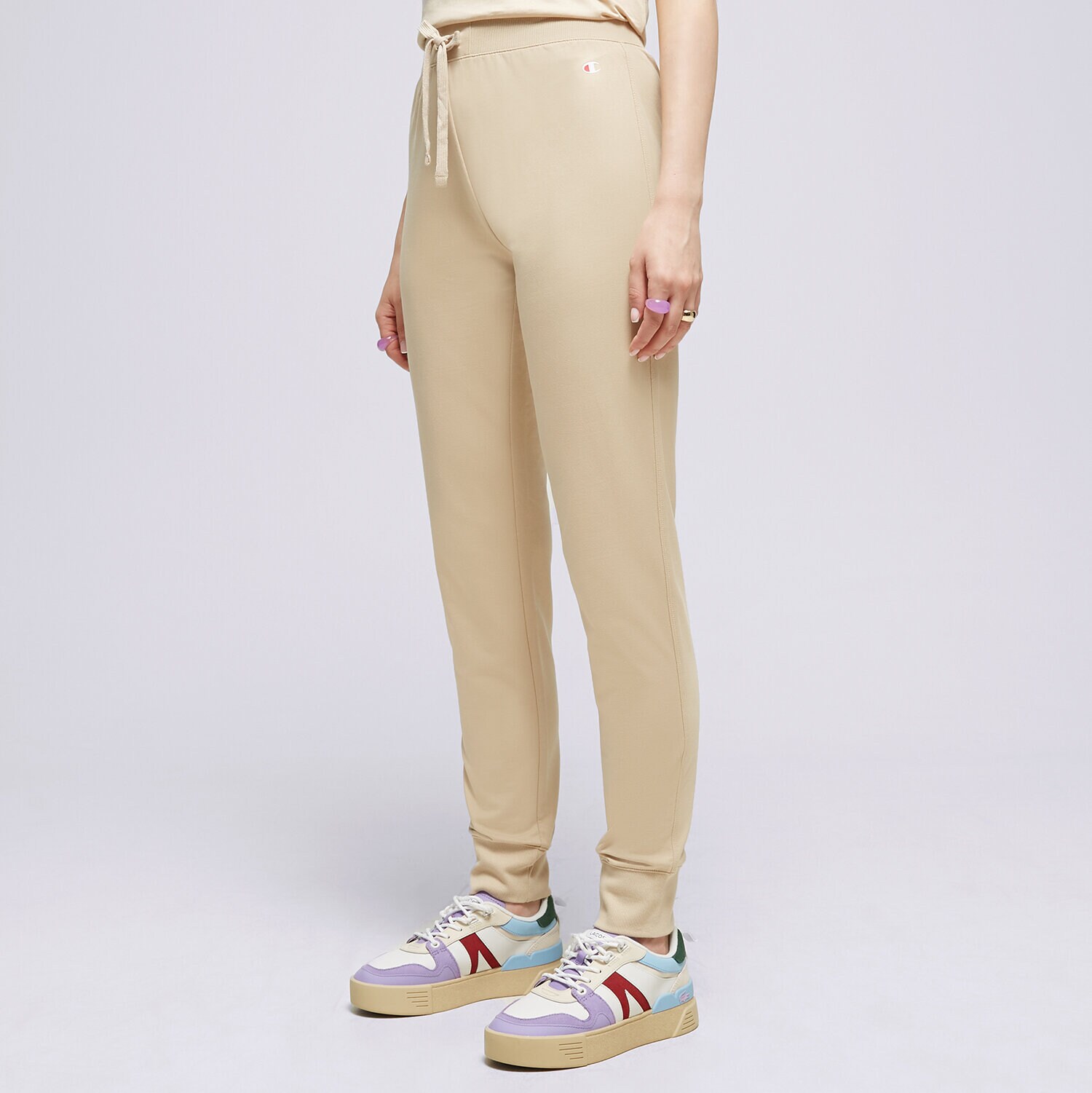 Ženske hlače CHAMPION HLAČE RIB CUFF PANTS 114898MS073 smeđa