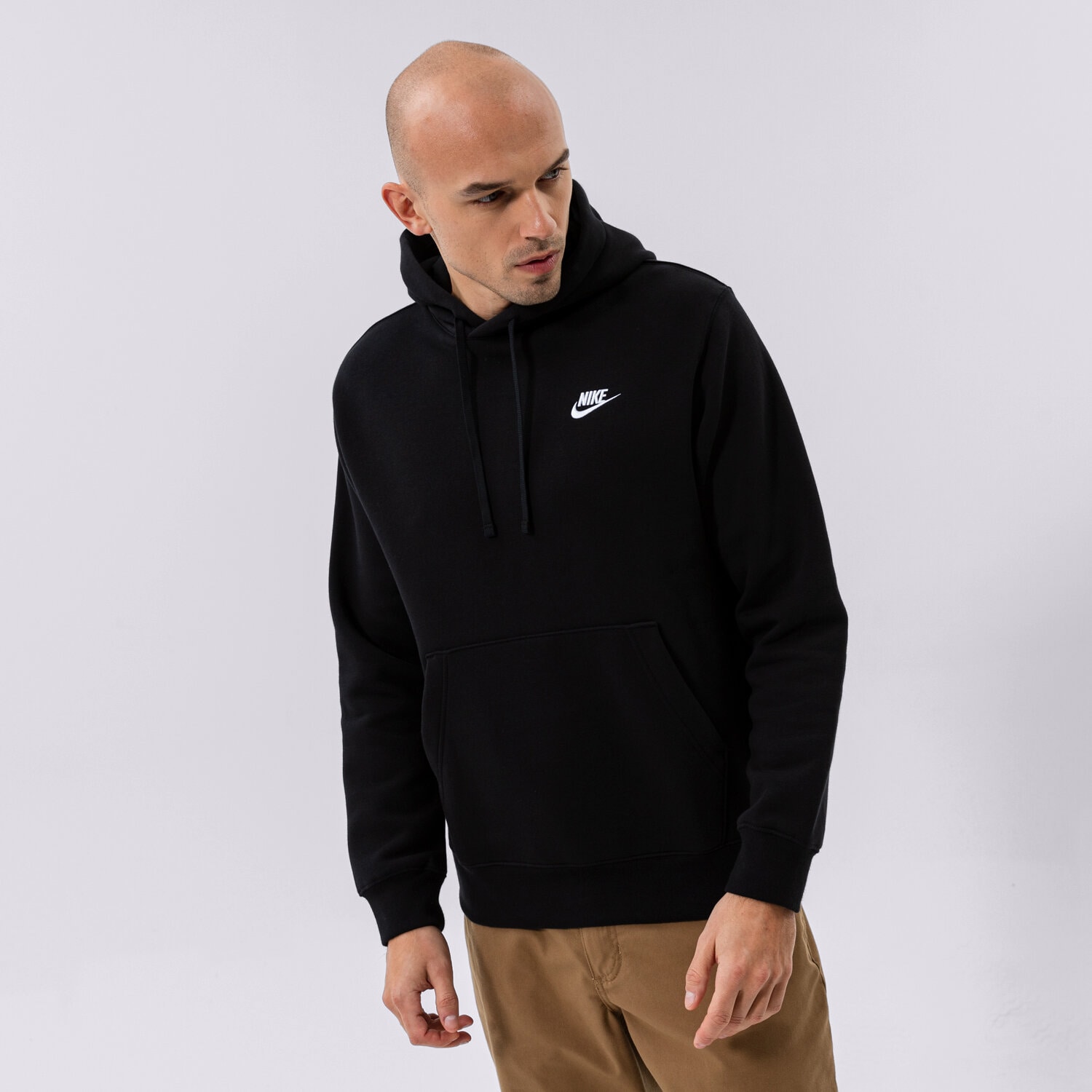 Muške dukserice NIKE VESTA S KAPULJAČOM SPORTSWEAR CLUB FLEECE BV2654-010 crna