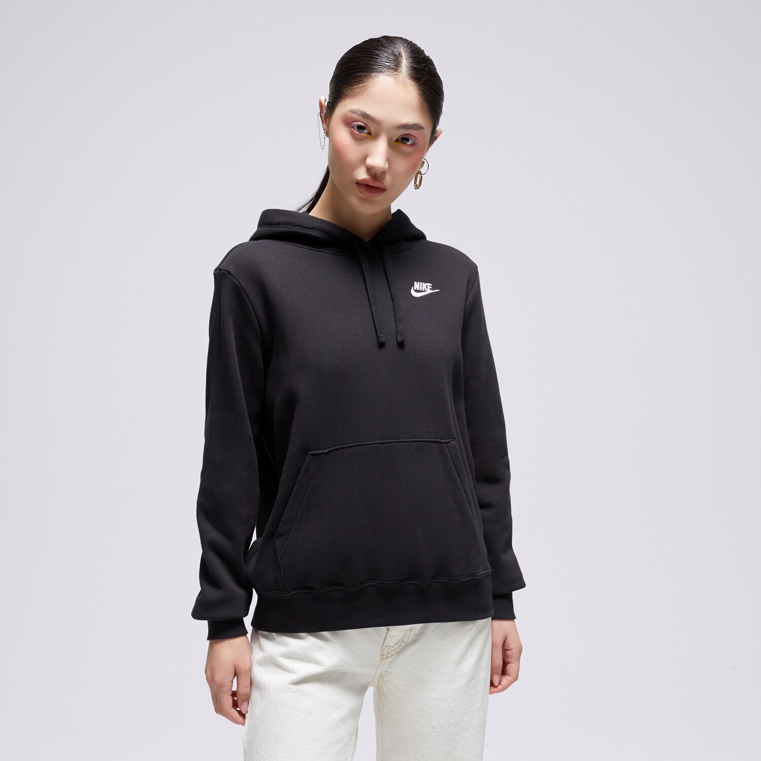 Ženske dukserice NIKE VESTA S KAPULJAČOM W NSW CLUB FLC PO HDY STD DQ5793-010 crna