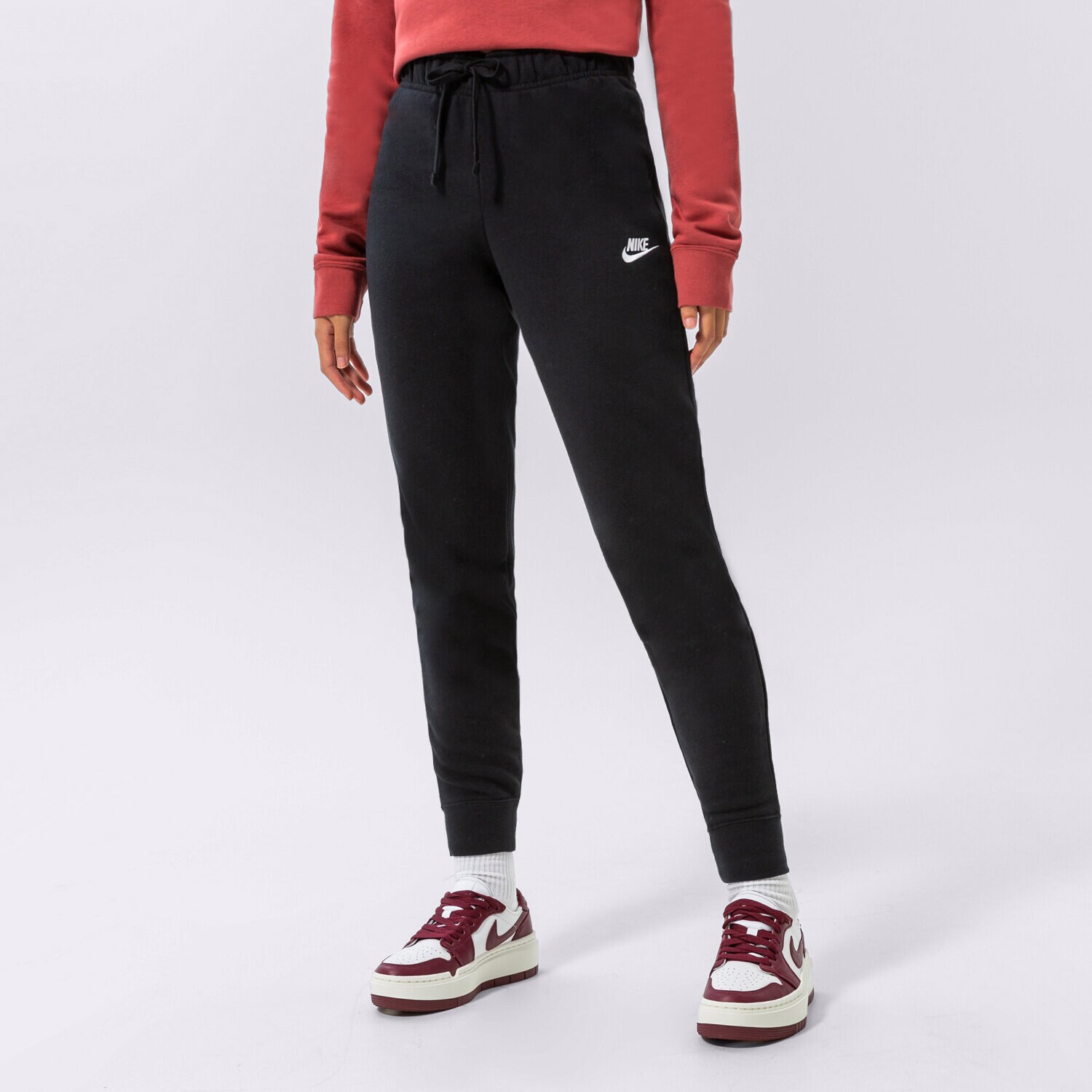 Ženske hlače NIKE HLAČE W NSW CLUB FLC MR PANT TIGHT DQ5174-010 crna