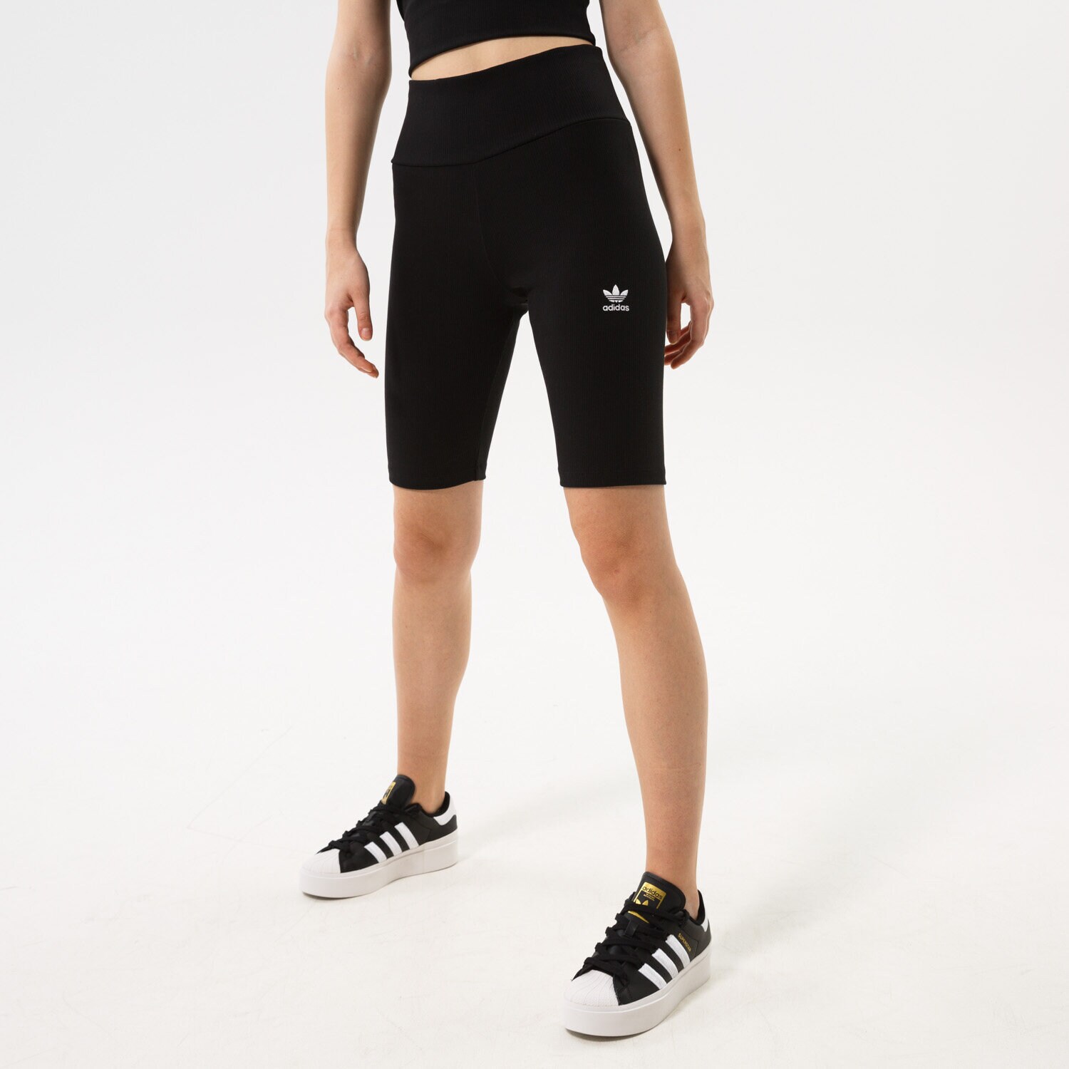 Ženske kratke hlače ADIDAS RIB CYCLE SHORTS  HF7484 crna