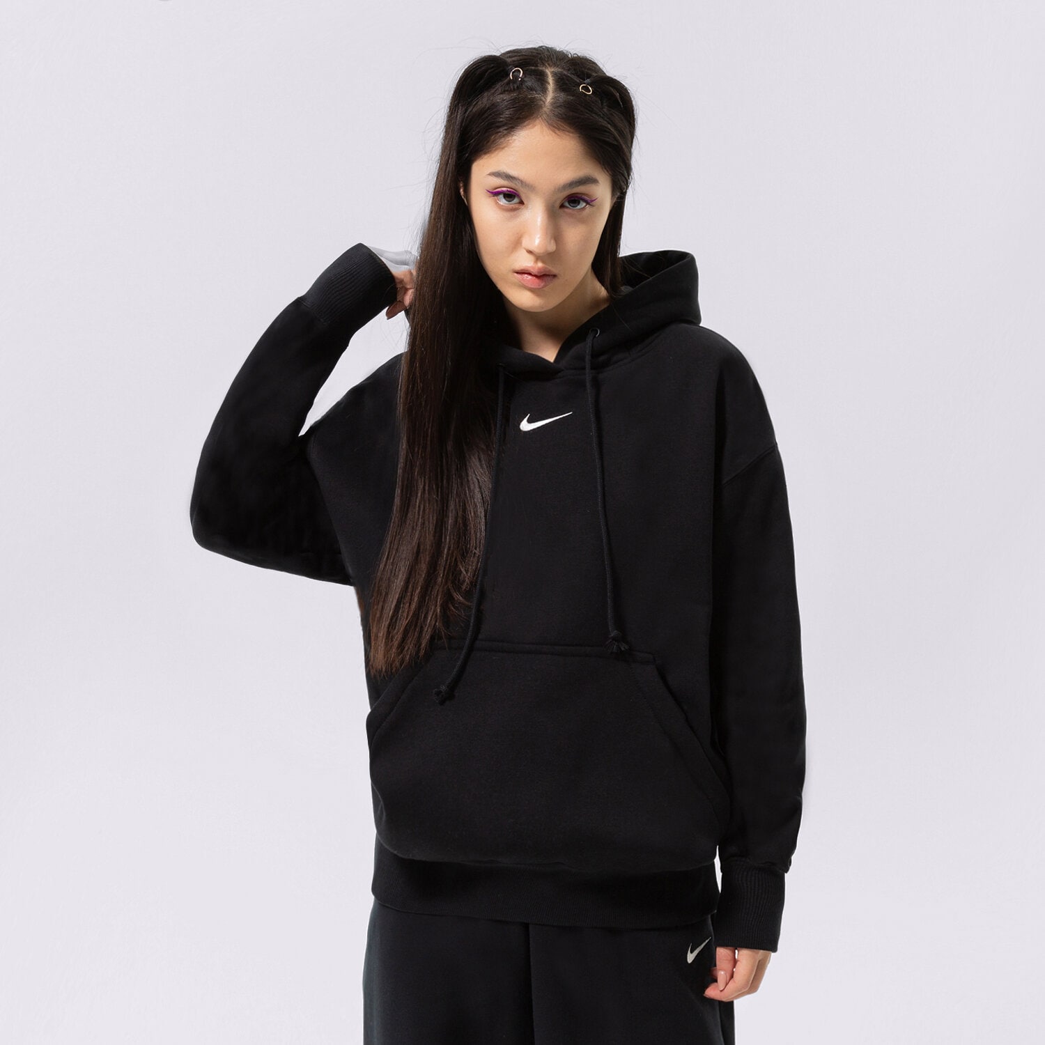 Ženske dukserice NIKE VESTA S KAPULJAČOM STYL OS OH HD BLK DQ5860-010 crna