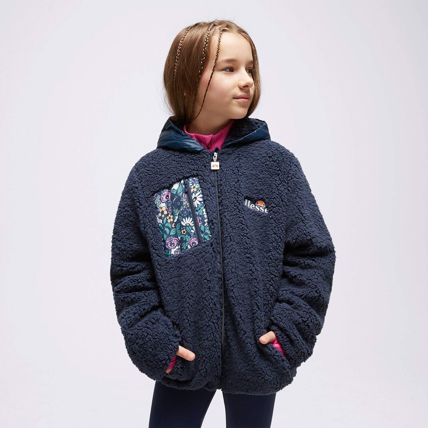 Dječje zimske jakne ELLESSE JAKNA CIVILE JNR JACKET NAVY S4P16108429 tamno plava
