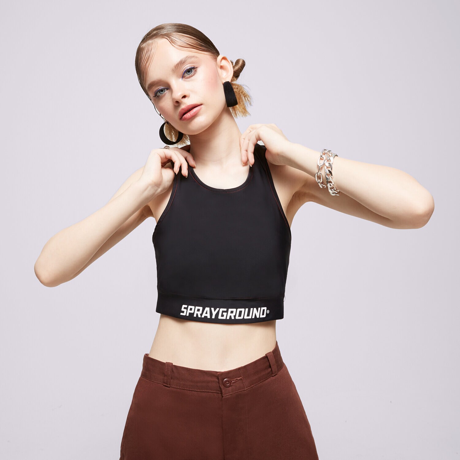 Ženske majice SPRAYGROUND BRA SP179 SP179-BLACK crna