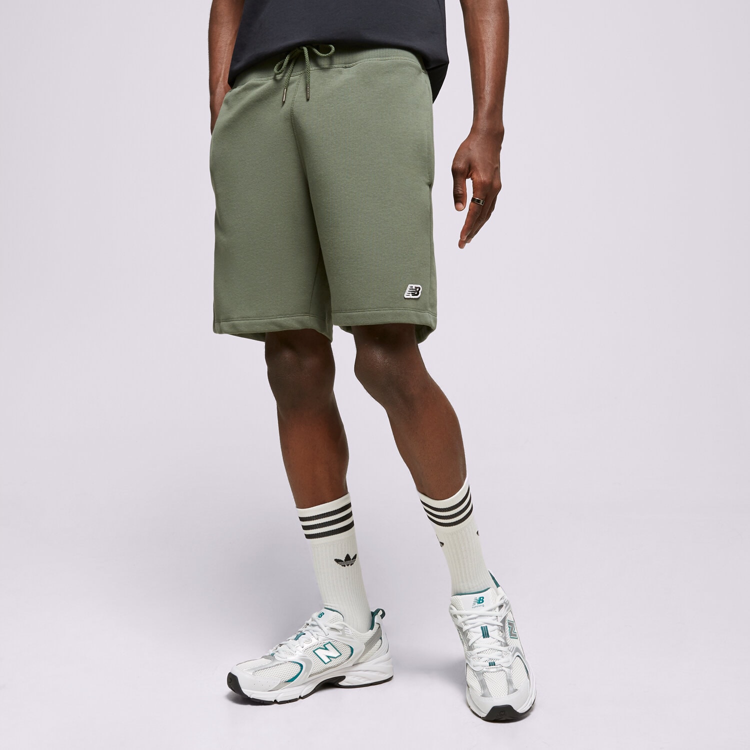 Muške kratke hlače NEW BALANCE KRATKE HLAČE SSMALL LOGO SHORTS MS23600DON zelena