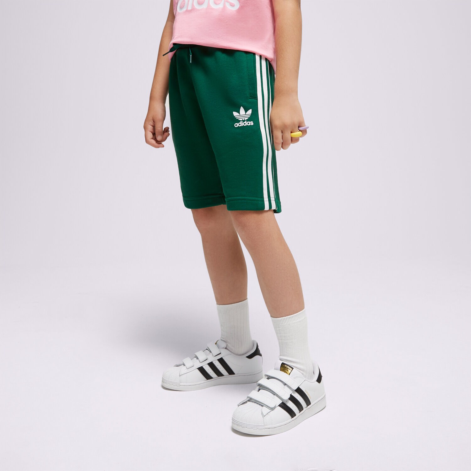 Dječje kratke hlače i haljine ADIDAS KRATKE HLAČE SHORTS BOY IC3117 zelena