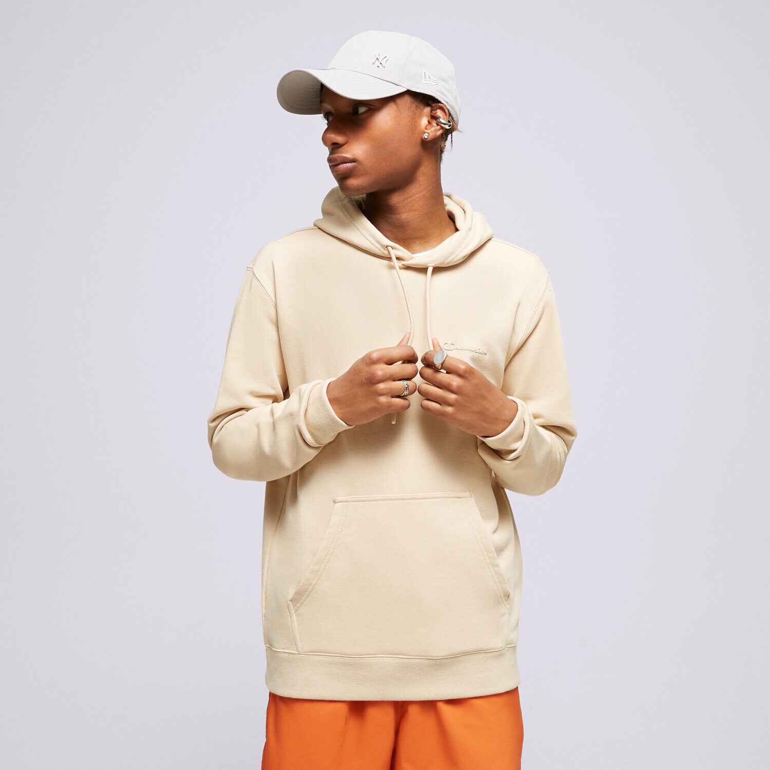 Muške dukserice CHAMPION VESTA S KAPULJAČOM HOODED SWEATSHIRT 218535MS073 bež