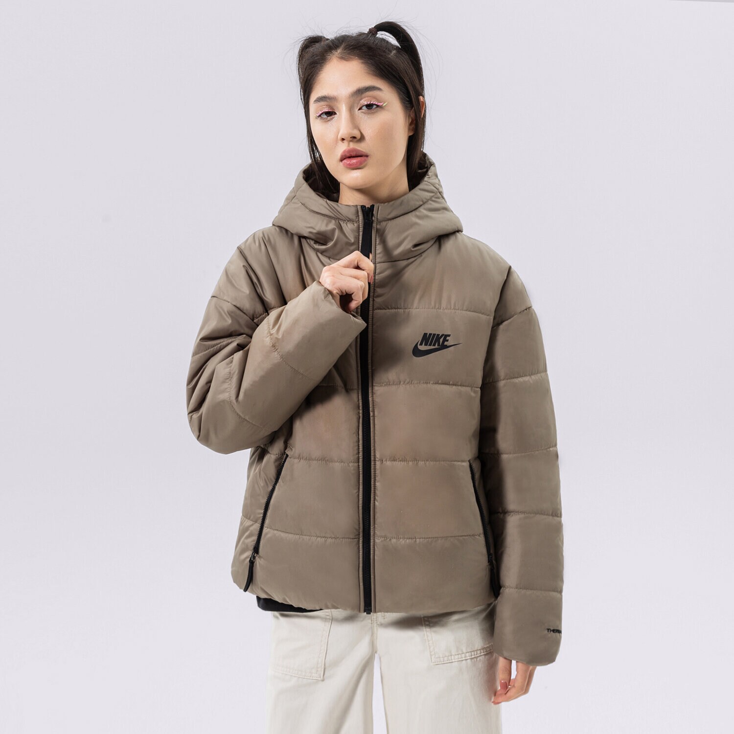 Ženske zimske jakne NIKE JAKNA ZIMSKA W NSW SYN TF RPL HD JKT DX1797-351 siva