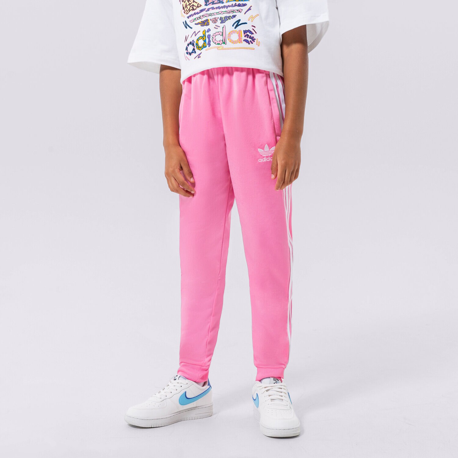 Dječje hlače ADIDAS HLAČE SST TRACK PANTS GIRL HK0329 ružičasta