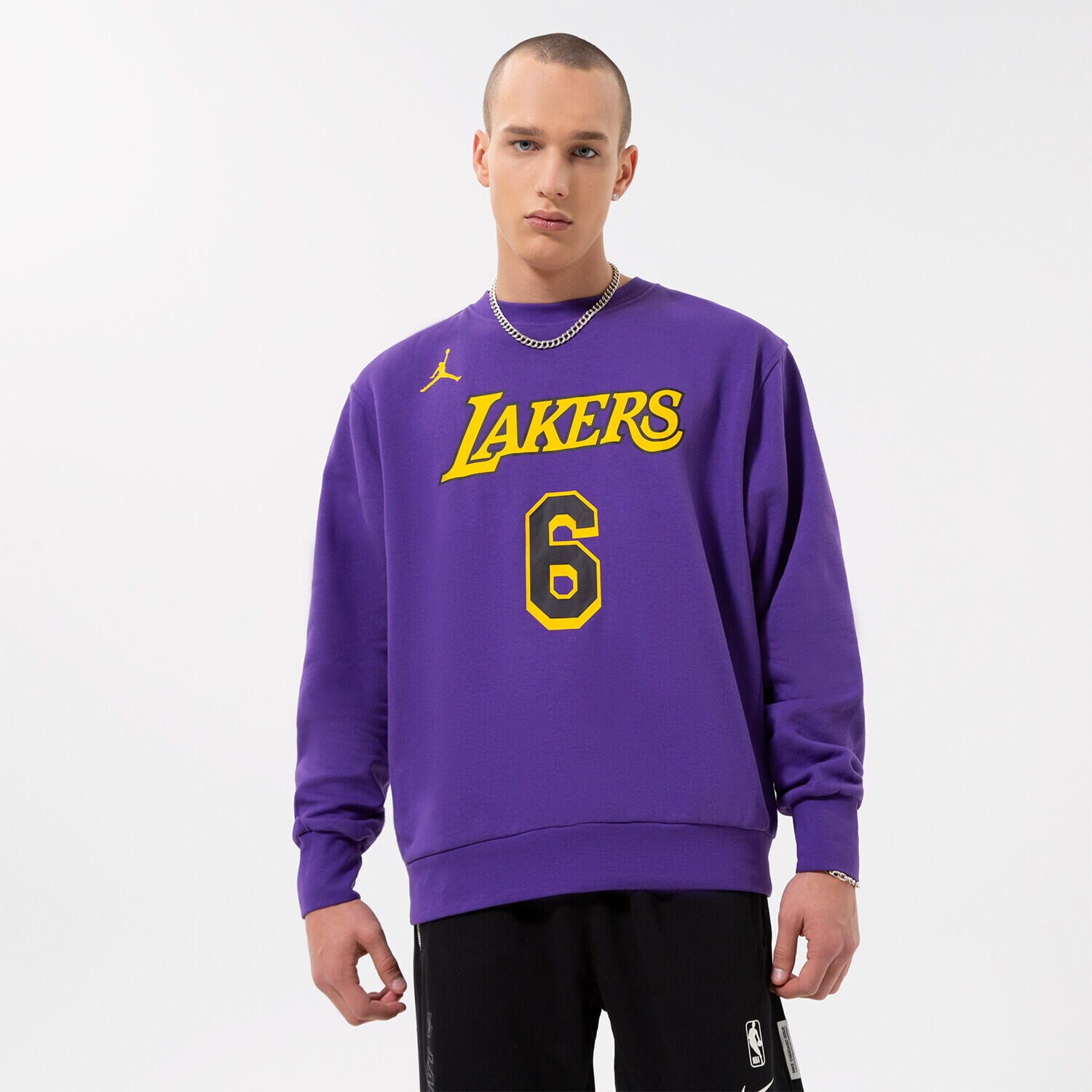 Muške dukserice NIKE VESTA LAL M NK FLC CREW N&N CTS ST NBA DN4718-504 ljubičasta