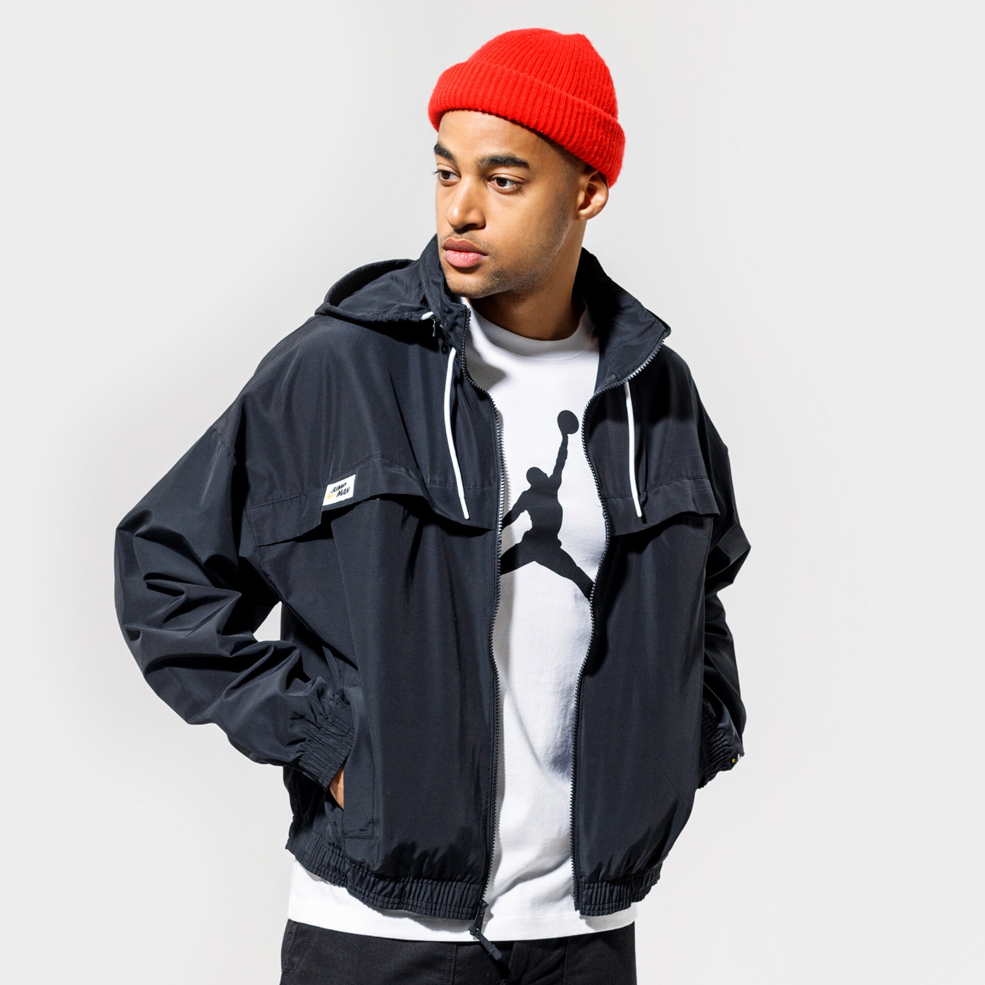 Muške prijelazne jakne JORDAN JAKNA M J JMPMN WINDBREAKER DA7172-010 crna