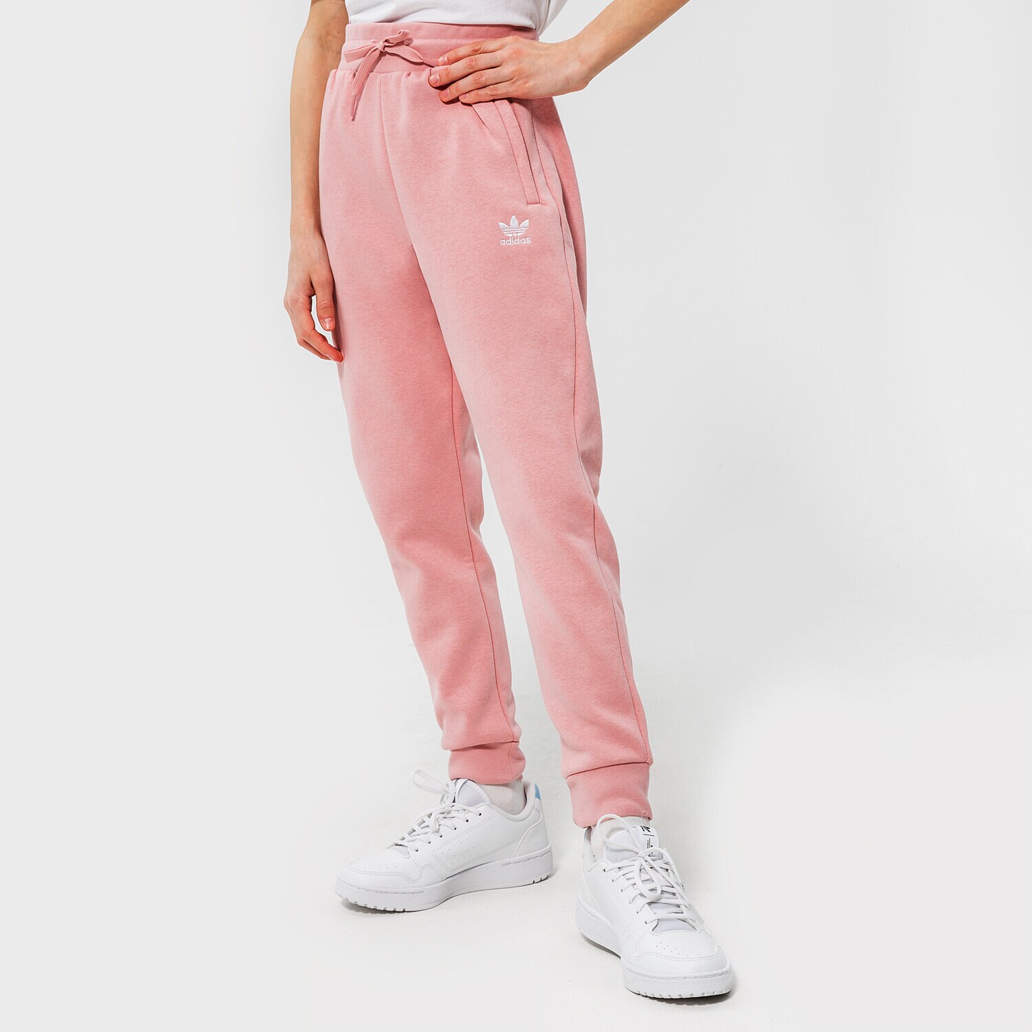 Dječje hlače ADIDAS TREFOIL ESSENTIAL FLEECE JOGGERS JUNIOR GIRL HD2056 ružičasta