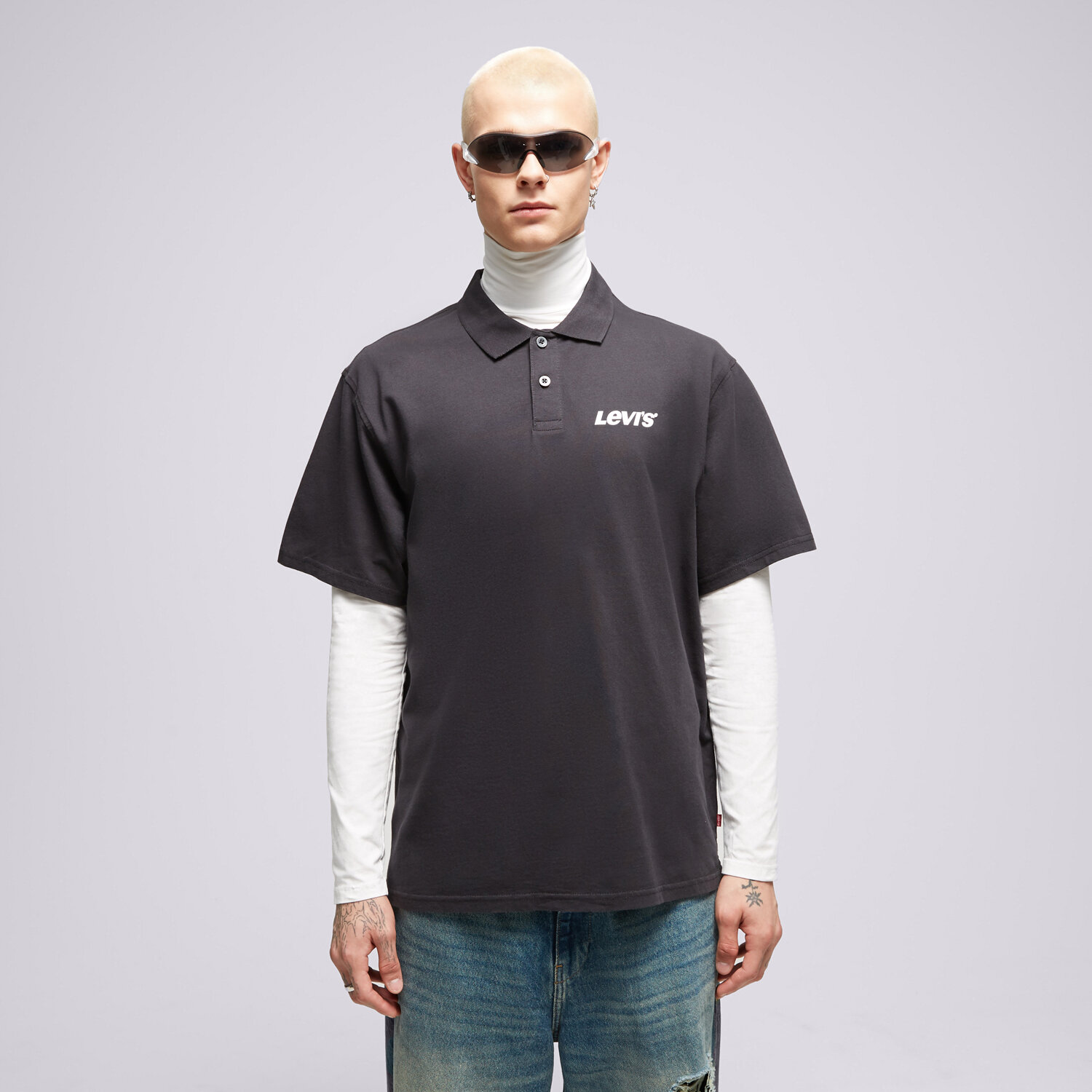 Muške majice LEVI'S POLO GRAPHIC VINTAGE FIT A6146-0004 crna