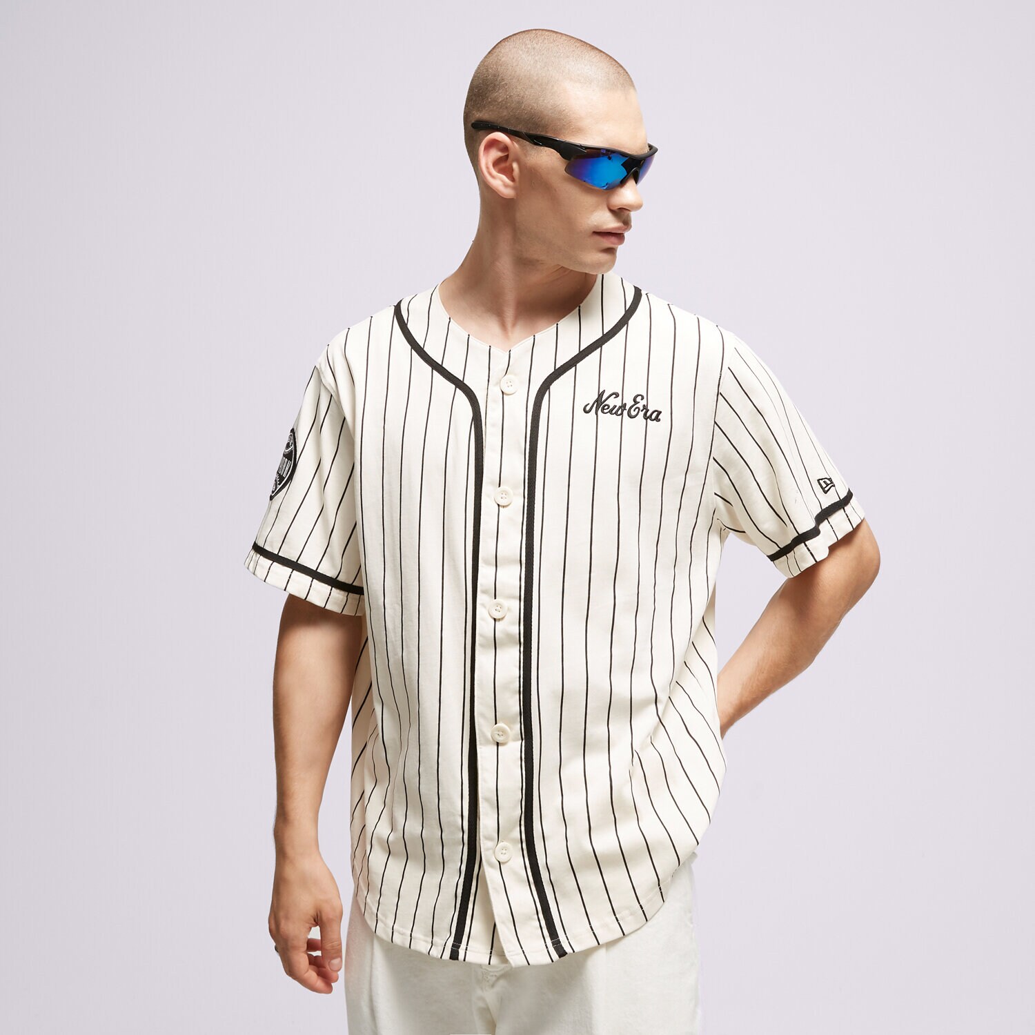 Muške majice NEW ERA T-SHIRT NE PINSTRIPE JERSEY NONE 60416415 bijela