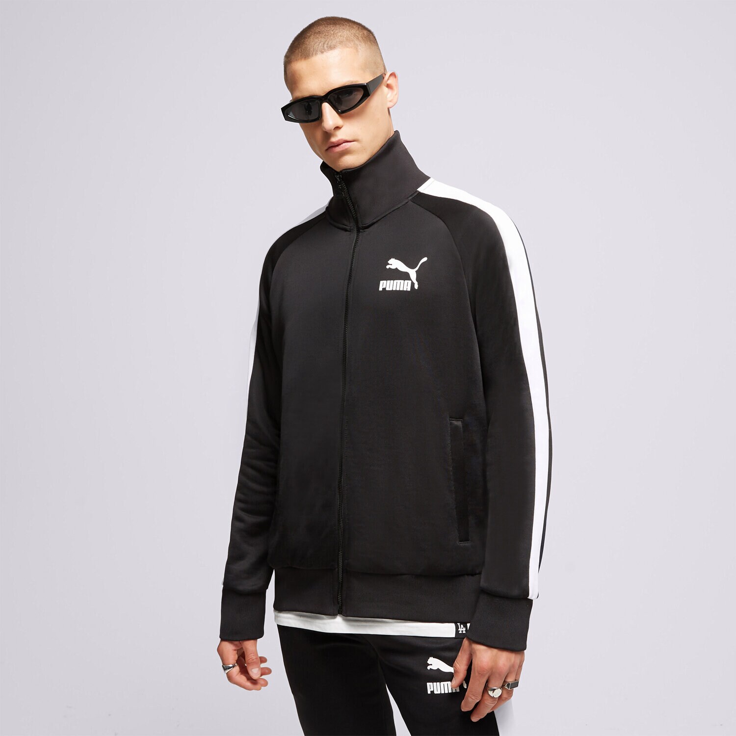 Muške dukserice PUMA VESTA RASKOPČANA ICONIC T7 TRACK 53009401 crna