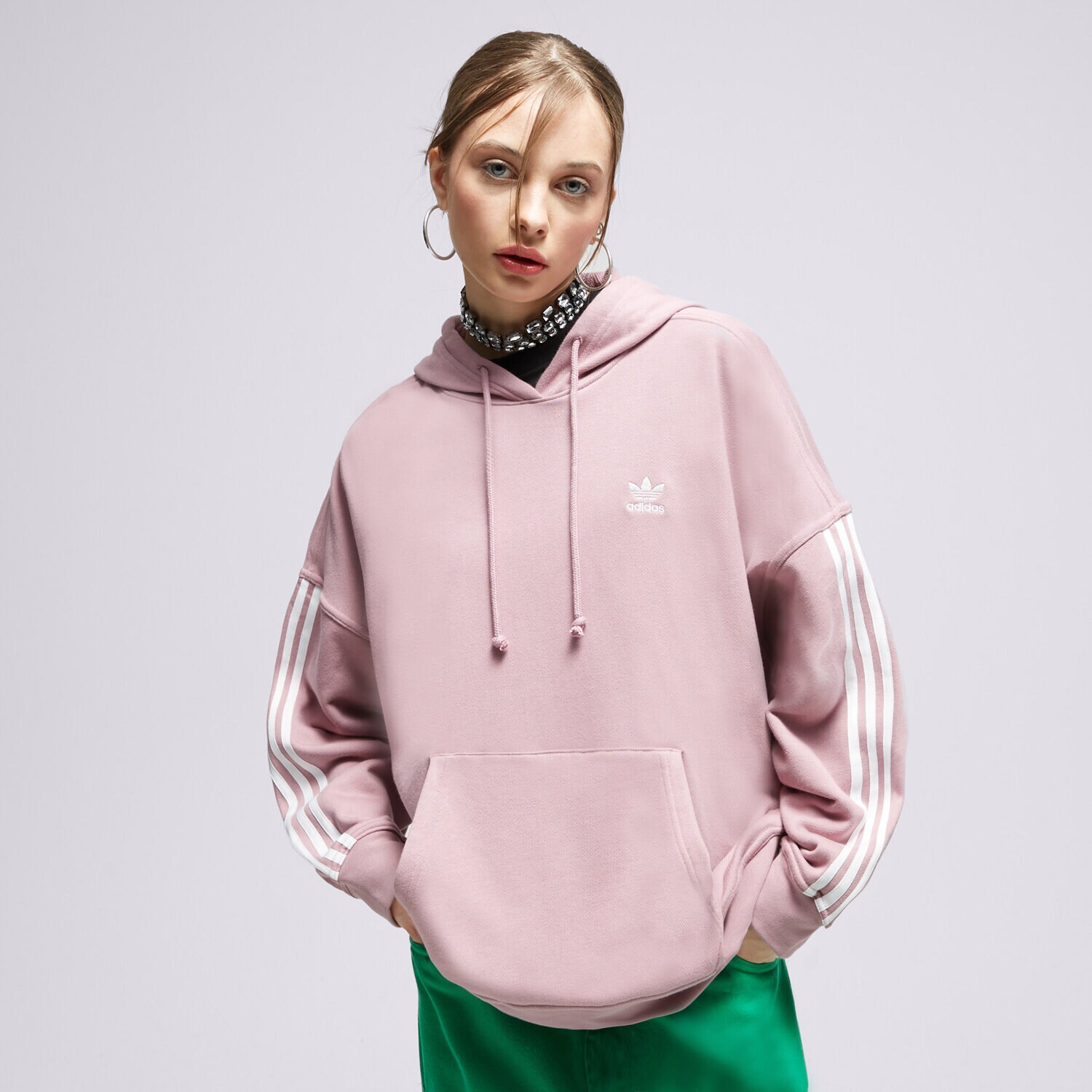 Ženske dukserice ADIDAS VESTA S KAPULJAČOM HB9531 HB9531 ružičasta