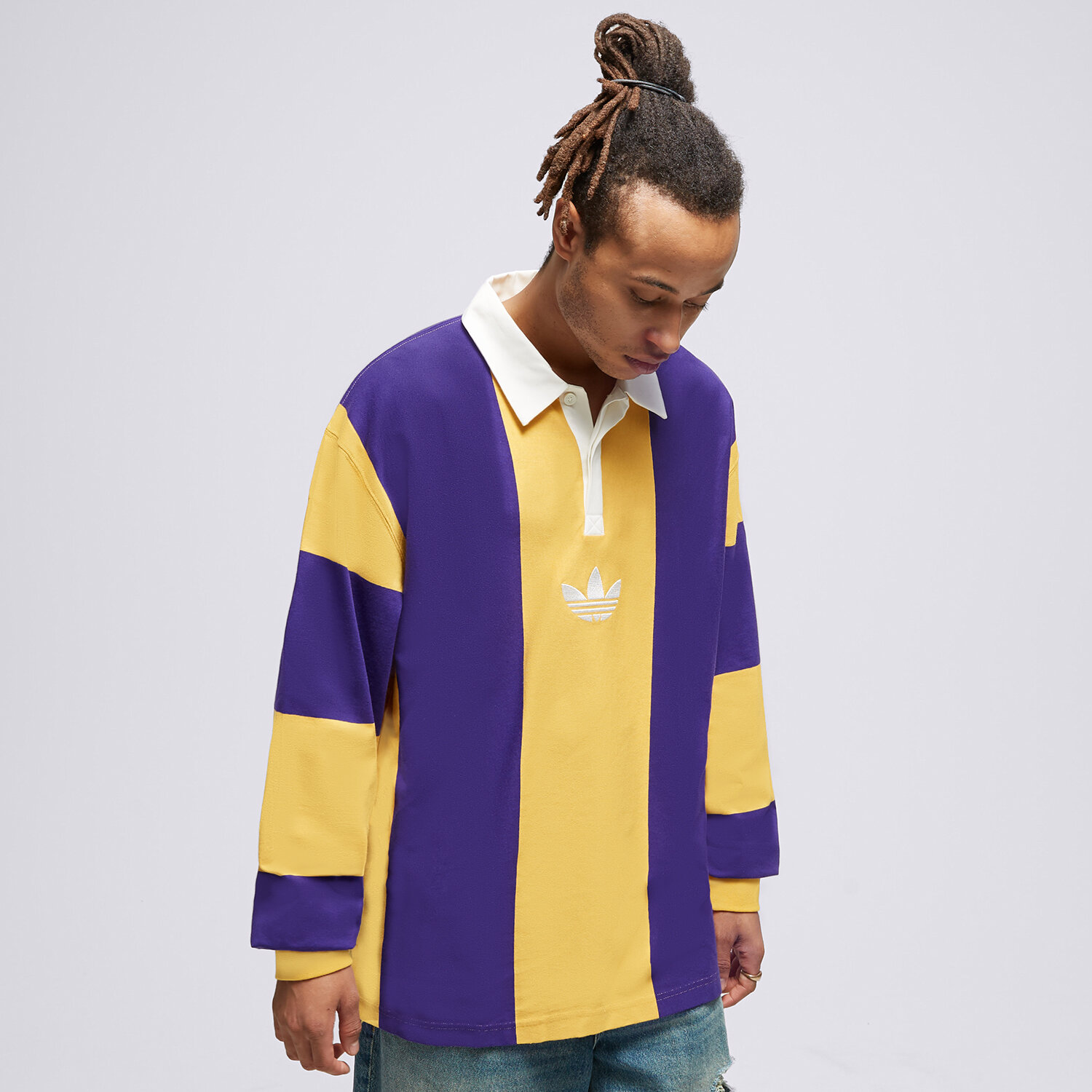 Muške majice ADIDAS POLO HACK RUGB TEE IJ5956 ljubičasta