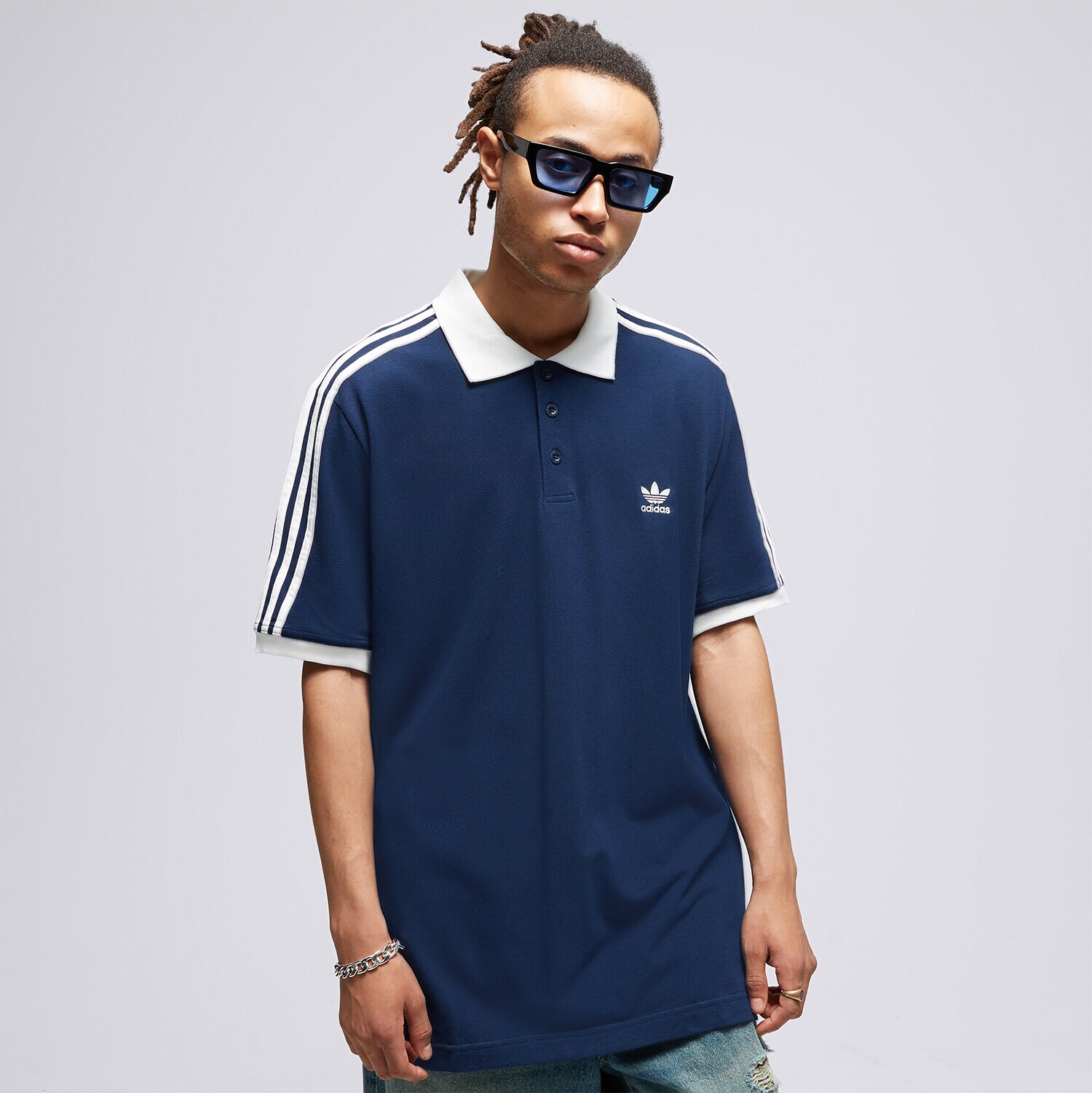 Muške majice ADIDAS POLO 3-STRIPE POLO II5776 tamno plava