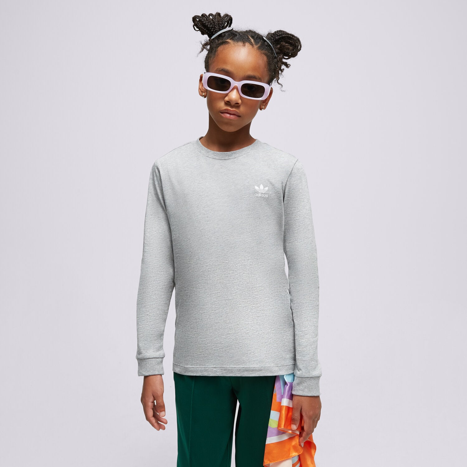 Dječje majice ADIDAS T SHIRT LS BOY IL2485 siva