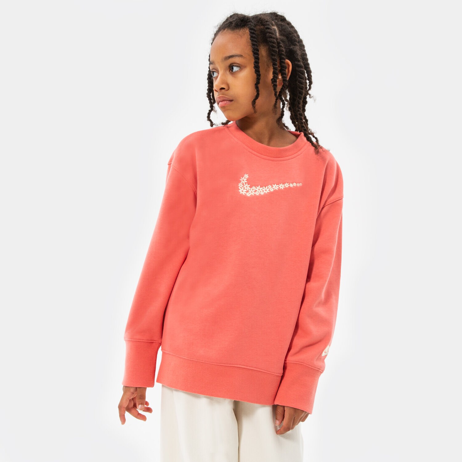 Dječje dukserice NIKE VESTA G NSW FT BF CREW GIRL DM8210-603 ružičasta