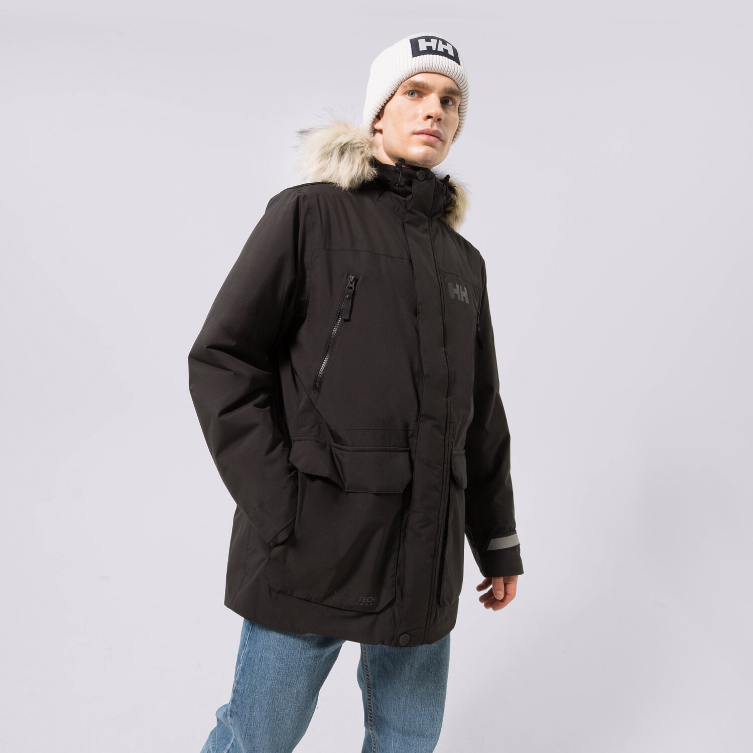 Muške zimske jakne HELLY HANSEN JAKNA ZIMSKA REINE PARKA 53630990 crna