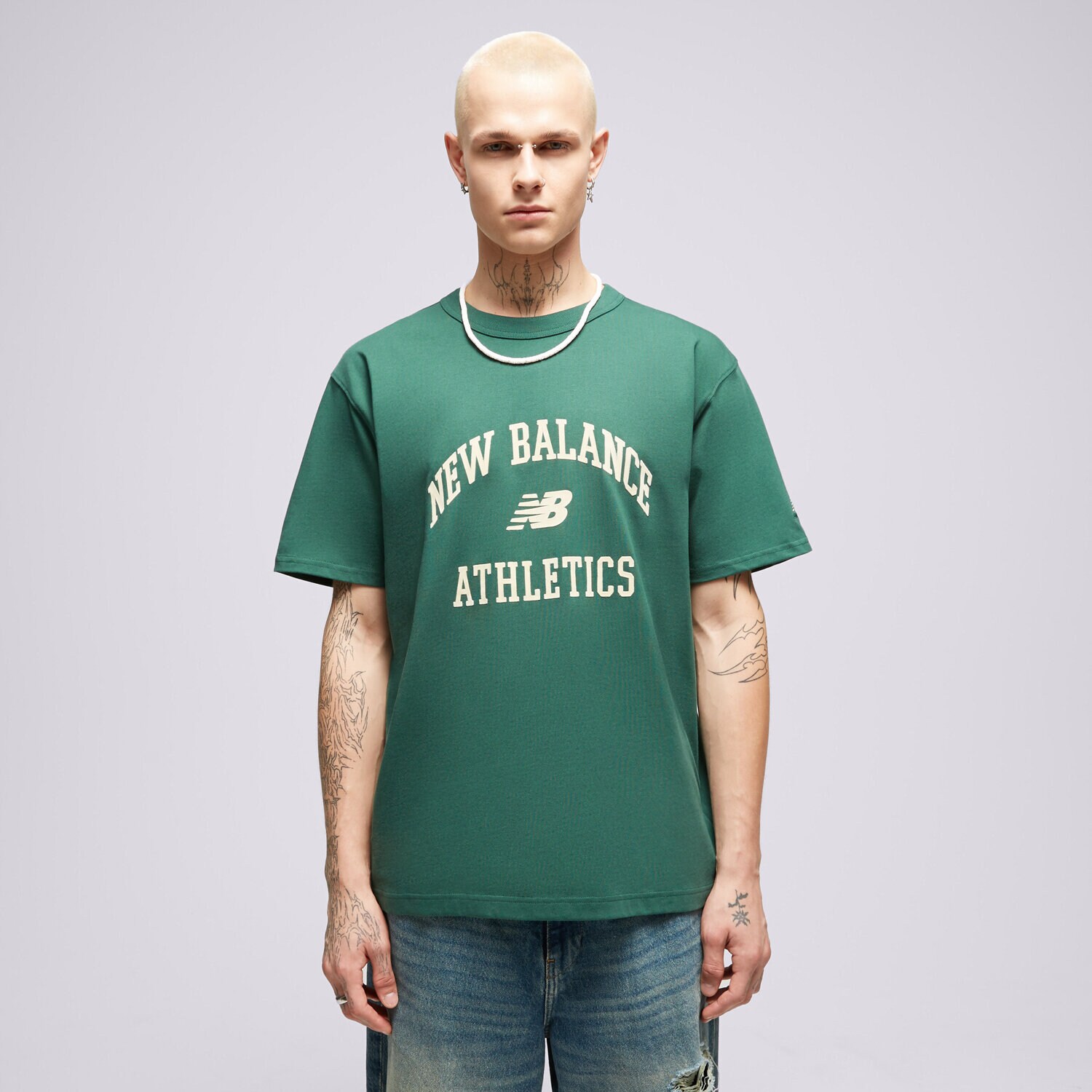 Muške majice NEW BALANCE T-SHIRT NB ATHLETICS VARSITY TEE MT33551NWG šarena