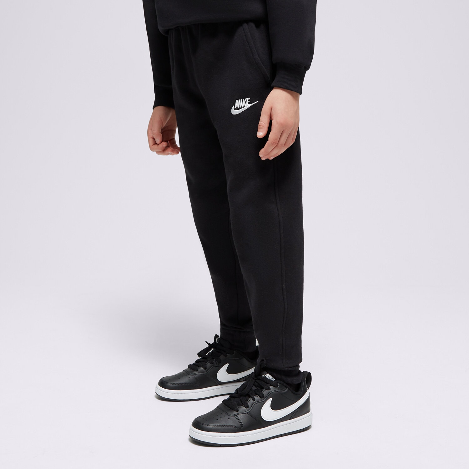 Dječje hlače NIKE HLAČE K NSW CLUB FLC JGGR LBR B FD3008-010 crna