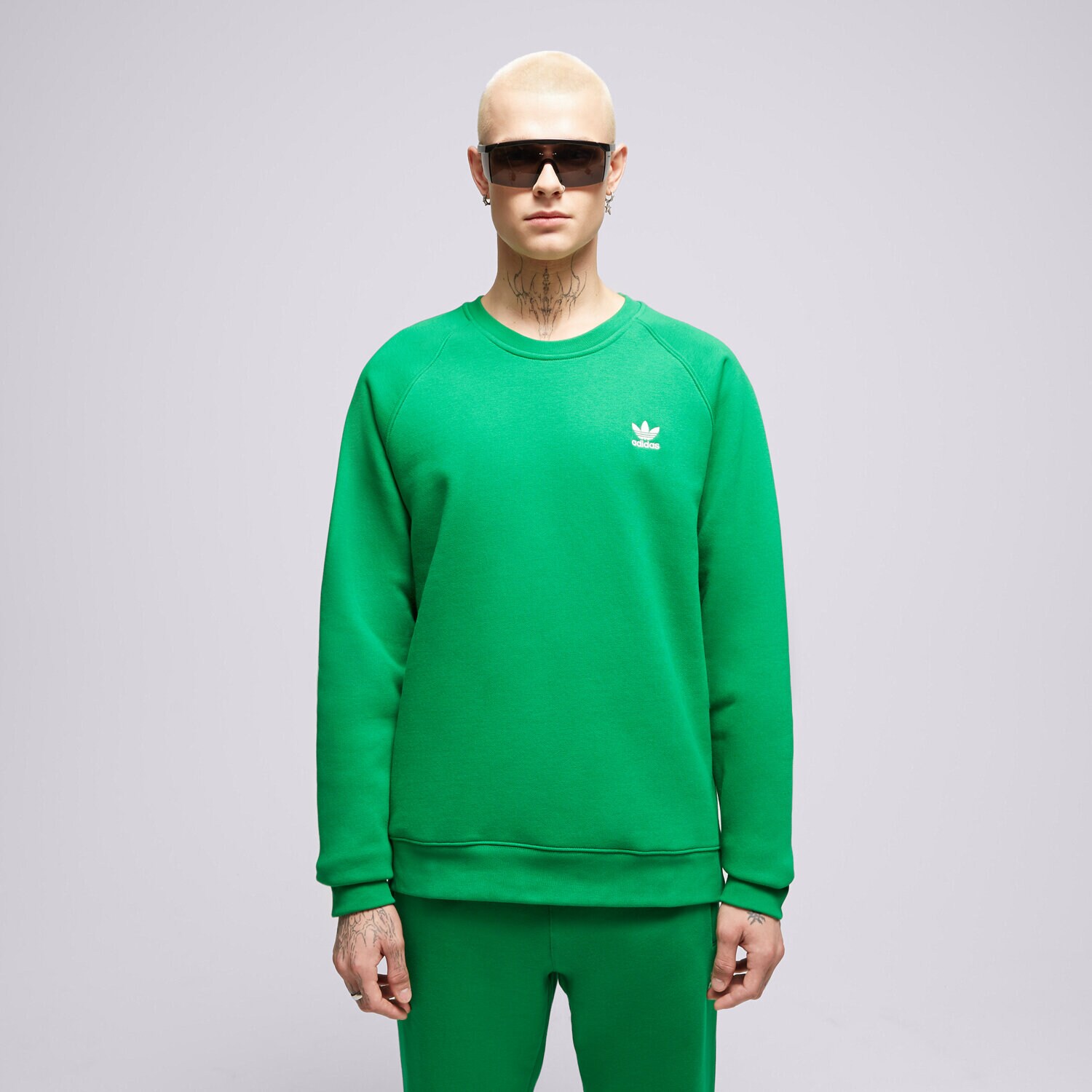 Muške dukserice ADIDAS VESTA ESSENTIAL CREW IM4541 zelena