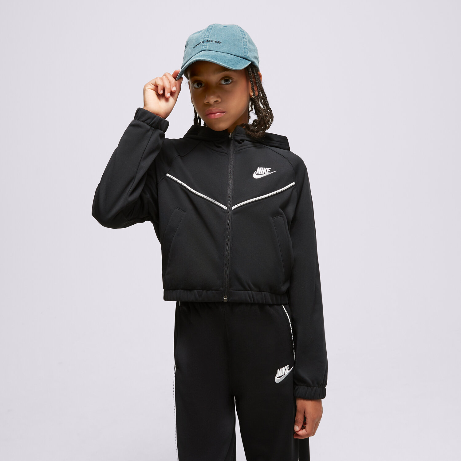 Dječje trenirke NIKE KOMPLET G NSW HR TRACKSUIT HD FZ GIRL