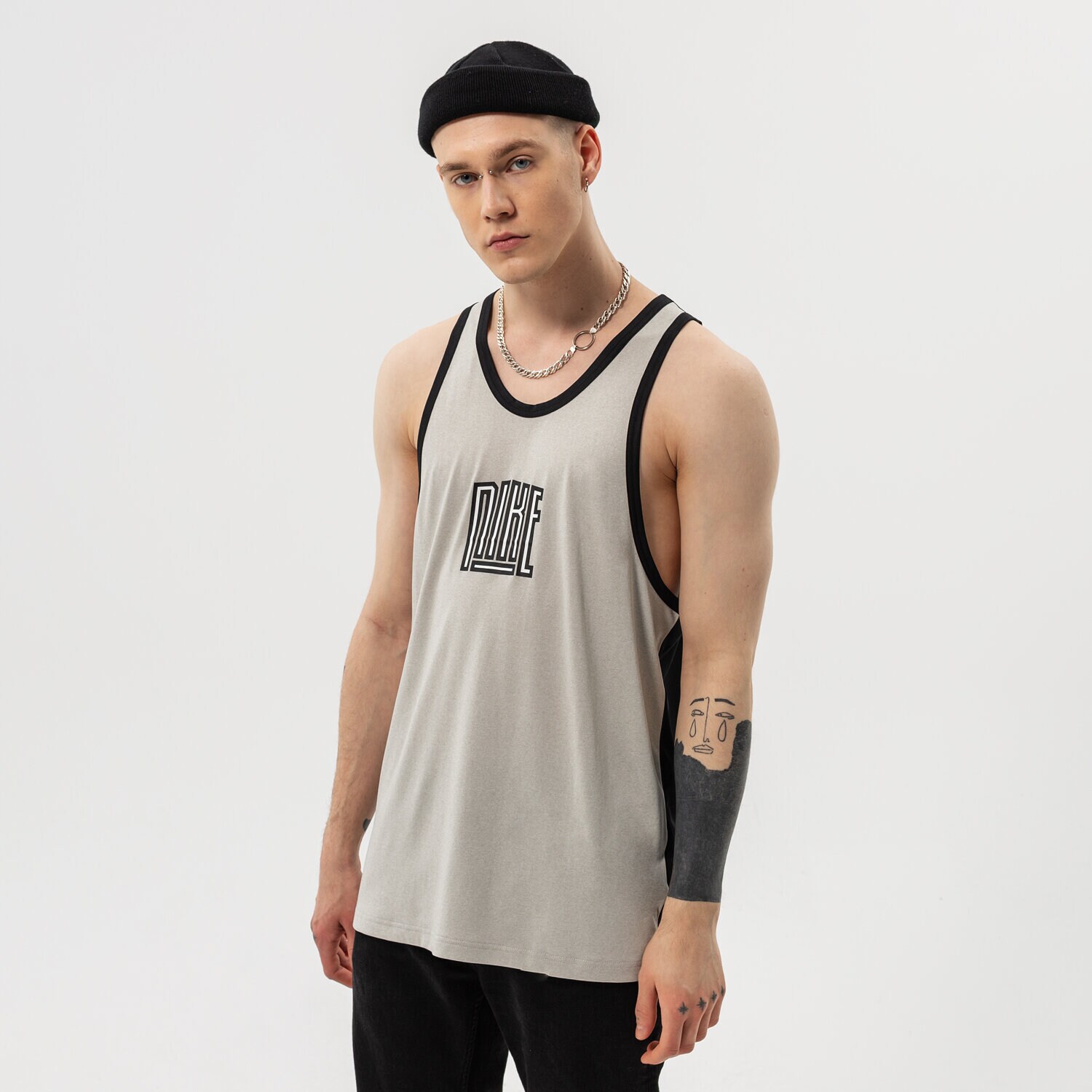 Muške majice NIKE TANK                                          NBA DH7136-052 siva