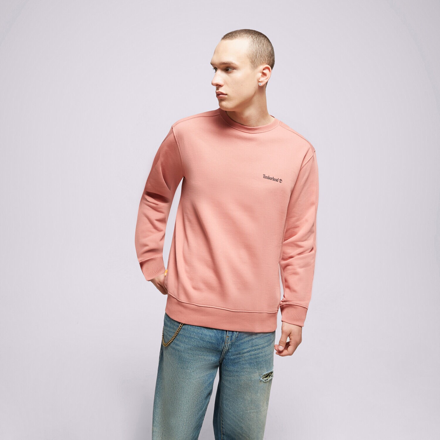 Muške dukserice TIMBERLAND VESTA SMALL LOGO PRINT TB0A5PDVDJ11 bordo
