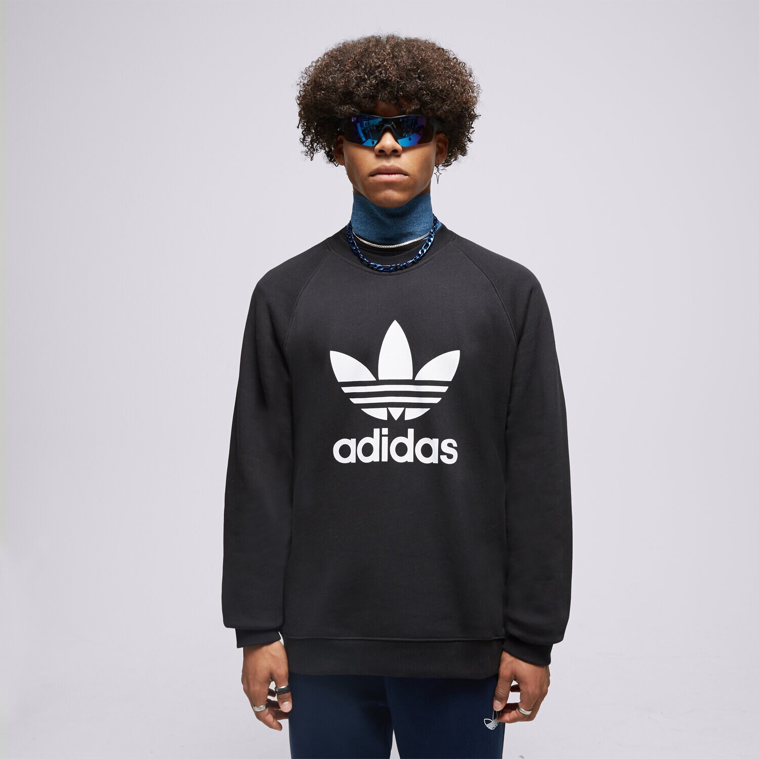 Muške dukserice ADIDAS VESTA TREFOIL CREW IM4500 crna