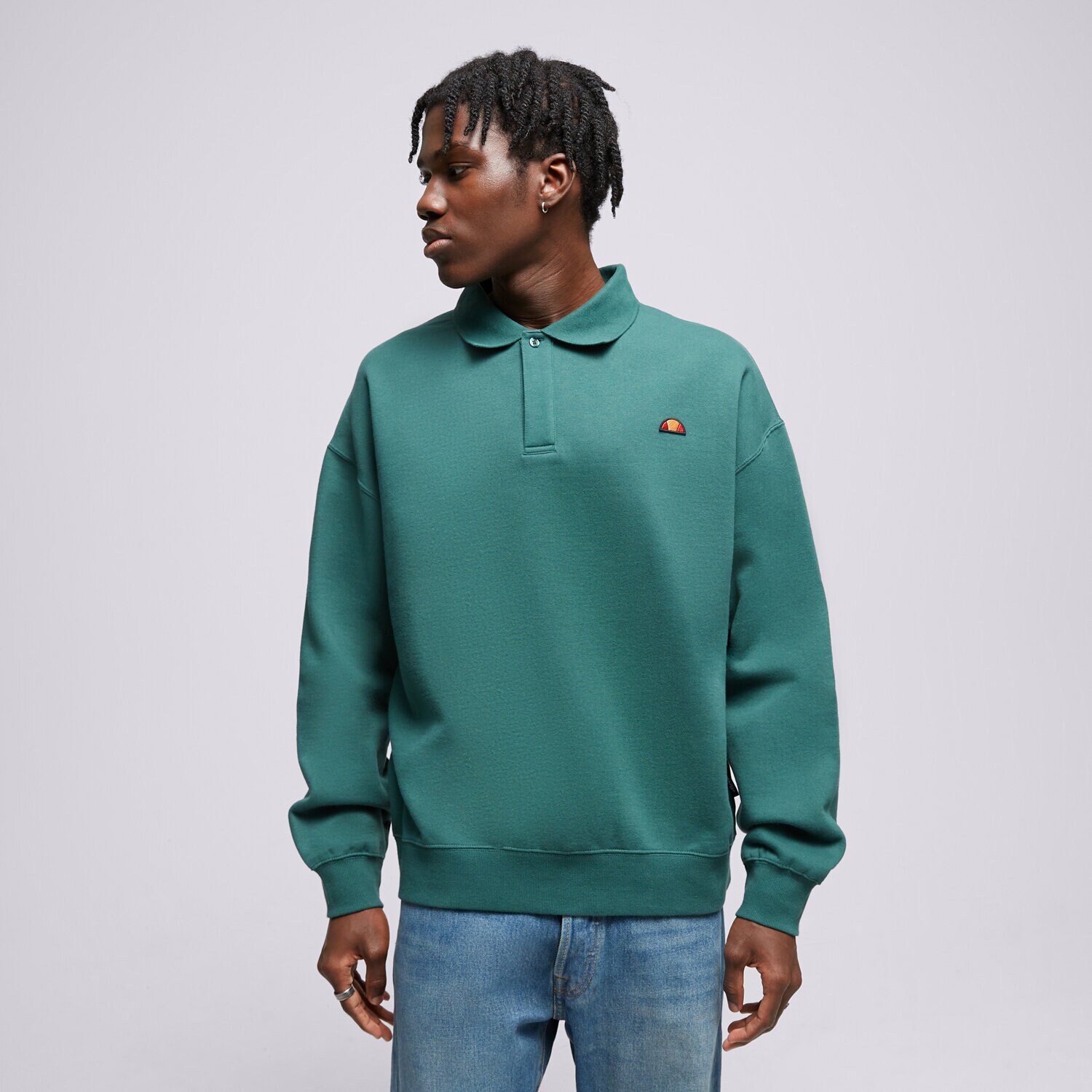 Muške dukserice ELLESSE VESTA ETONA SWEATSHIRT DGREEN SHT19011502 zelena