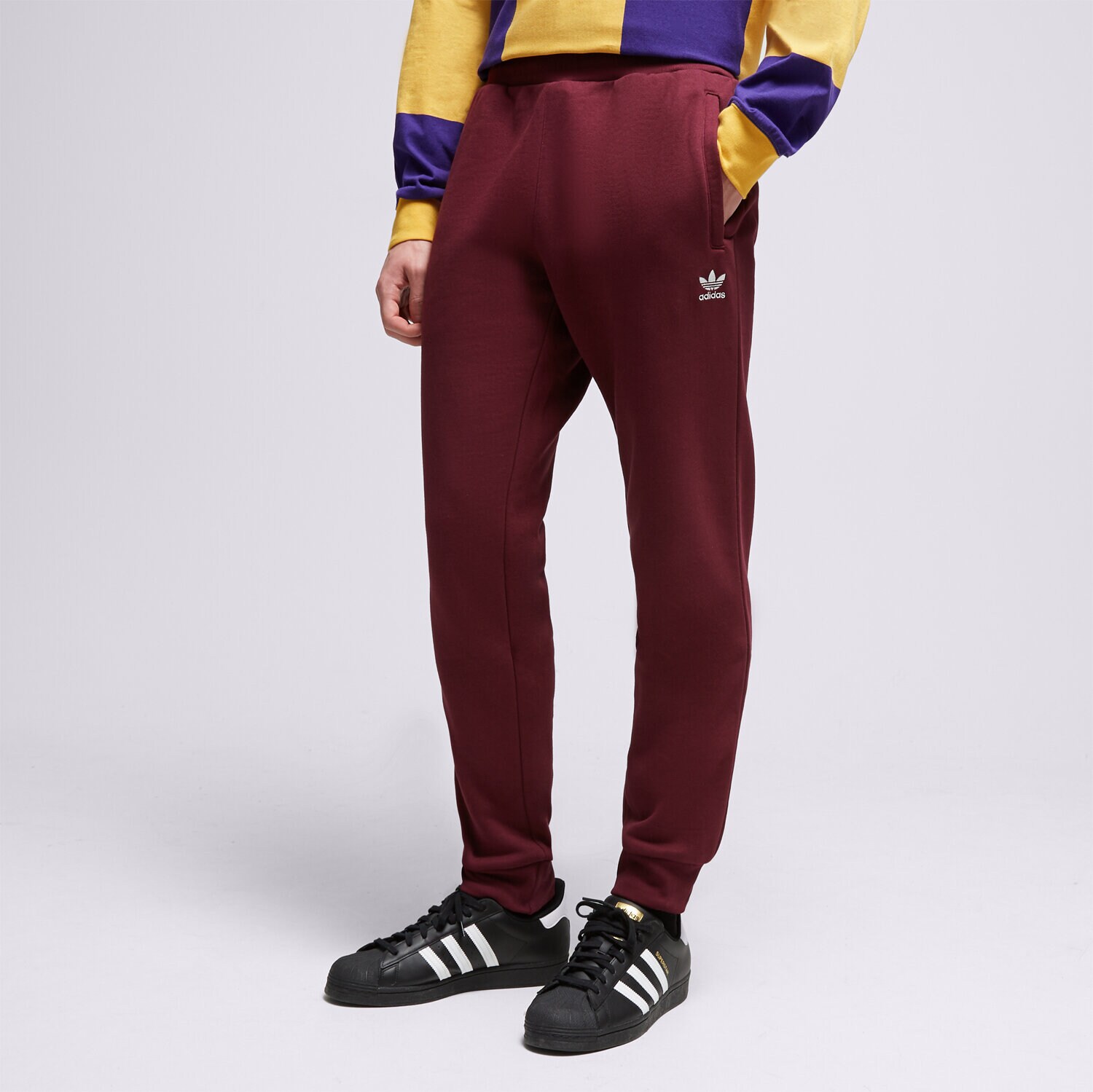 Muške hlače ADIDAS HLAČE ESSENTIALS PANT IM2099 bordo