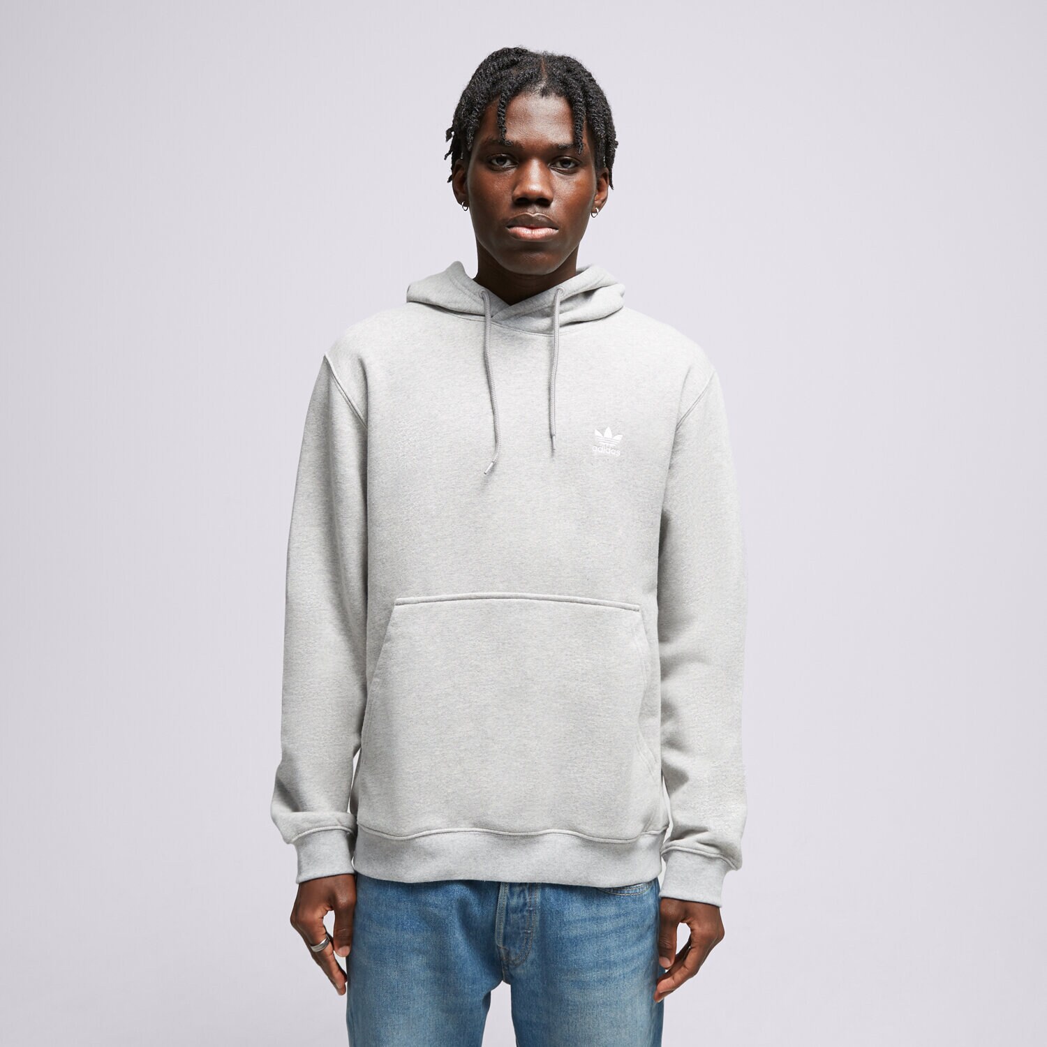 Muške dukserice ADIDAS VESTA S KAPULJAČOM ESSENTIAL HOODY IM4525 siva