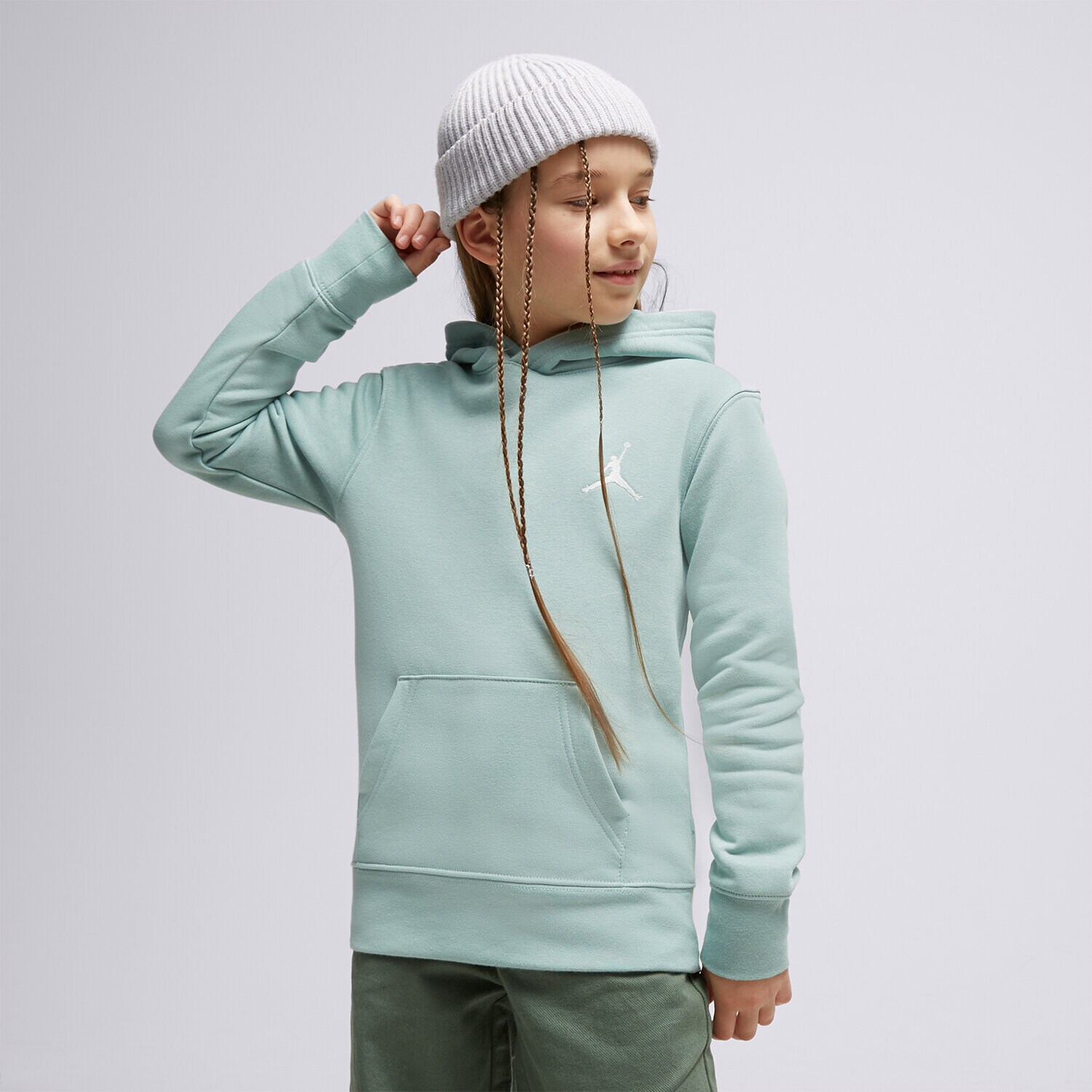 Dječje dukserice JORDAN VESTA S KAPULJAČOM JDB MJ ESSENTIALS BOY 95C551-572 plava