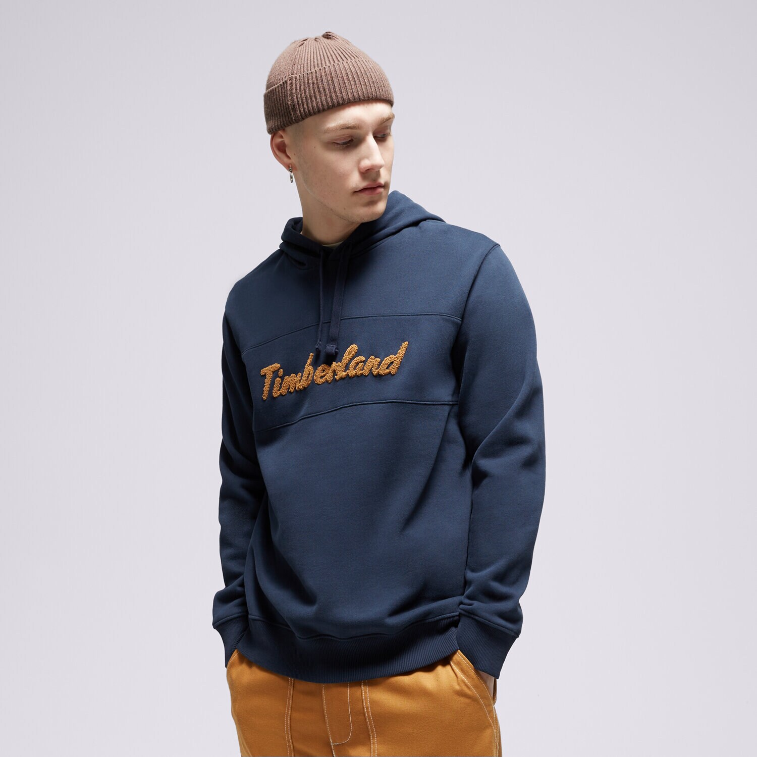 Muške dukserice TIMBERLAND VESTA S KAPULJAČOM LS CURSIVE HOODIE TB0A6FKM4331 tamno plava