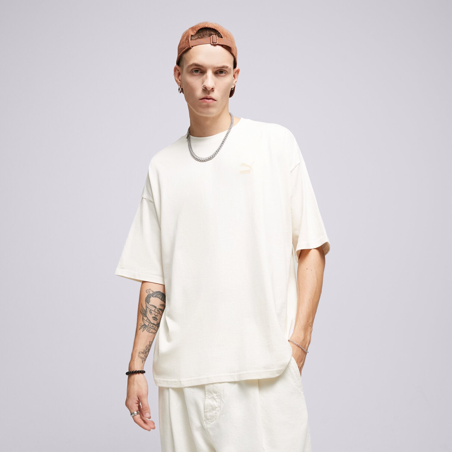 Muške majice PUMA T-SHIRT BETTER CLASSICS OVERSIZED 62131599 bijela