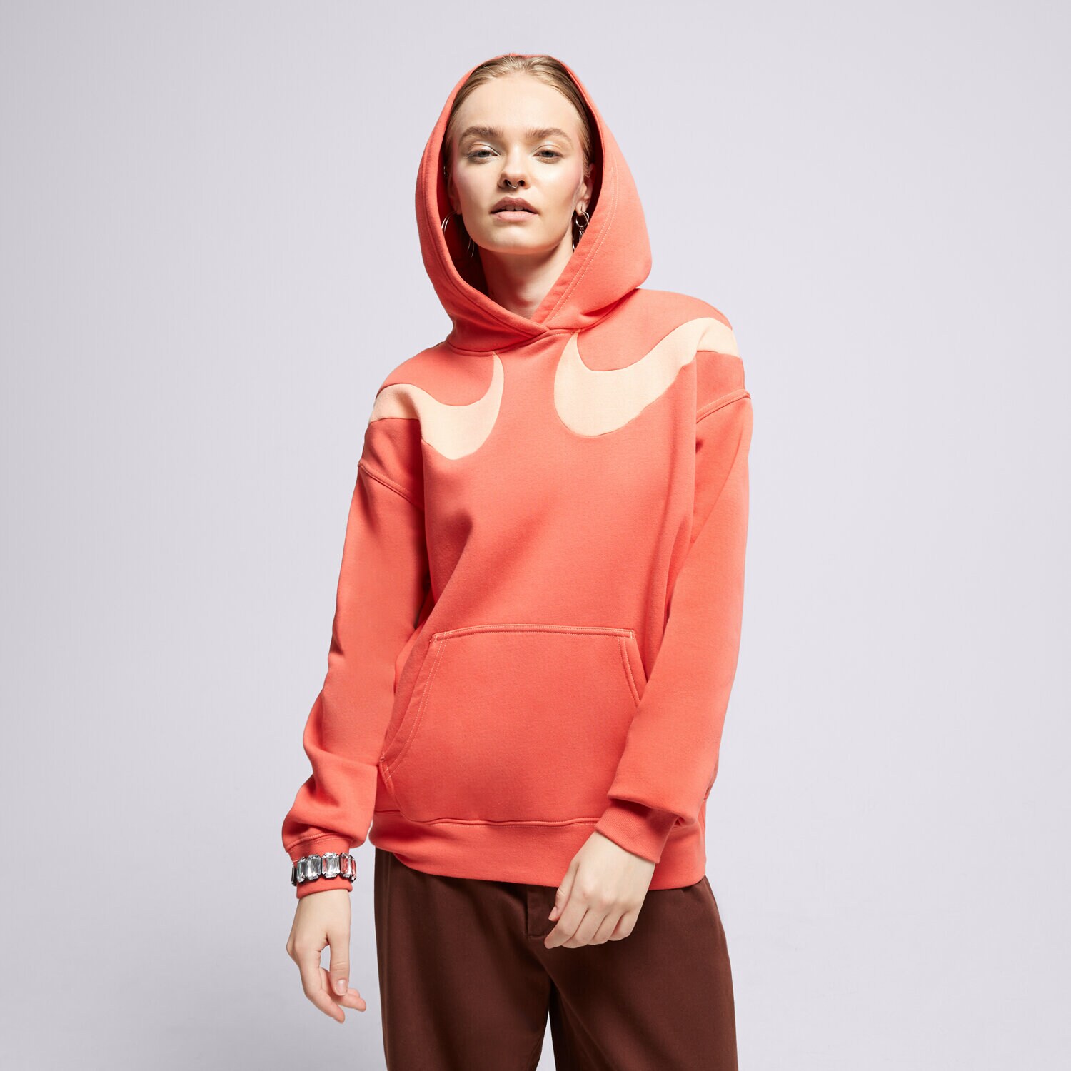 Ženske dukserice NIKE VESTA S KAPULJAČOM DD5580 DD5580-605 crvena