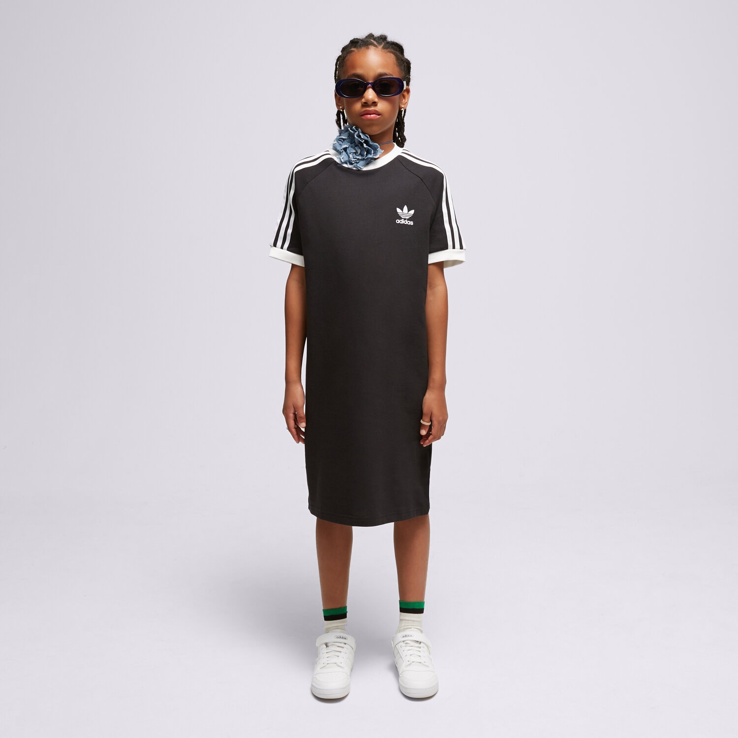 Dječje kratke hlače i haljine ADIDAS HALJINA TEE GIRL IM3902 crna