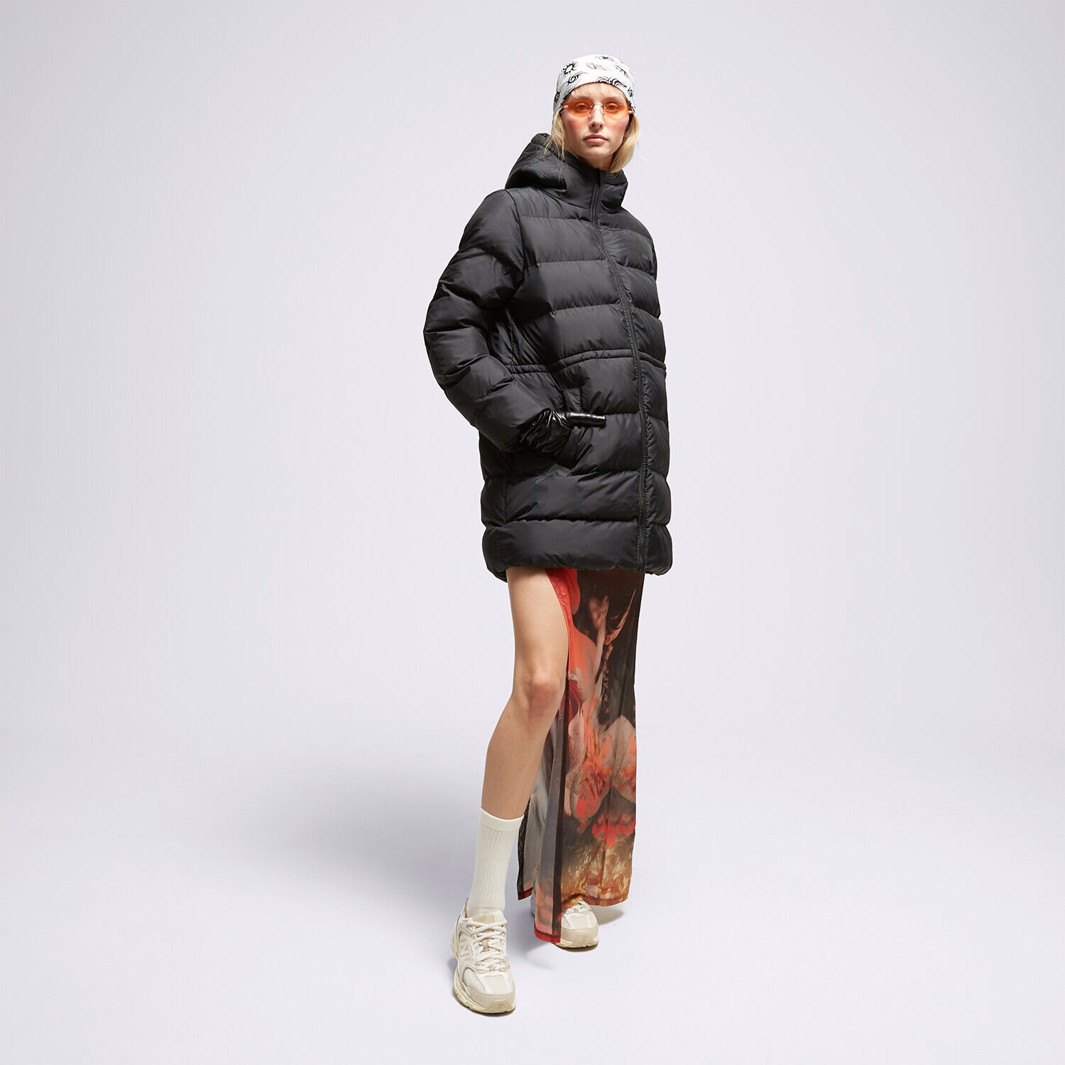 Ženske zimske jakne LEVI'S KAPUT HOODED MIDI A6369-0000 crna