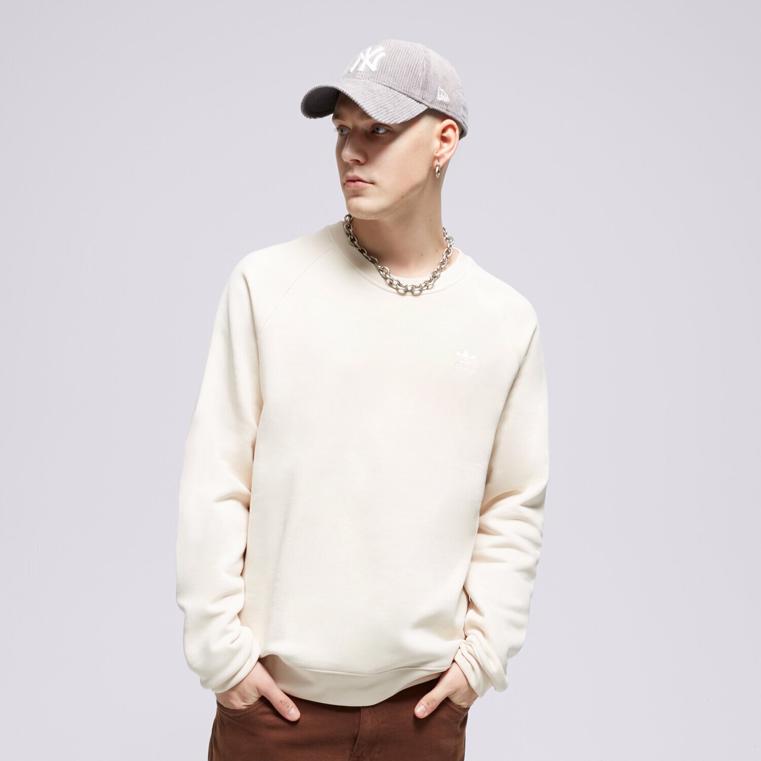 Muške dukserice ADIDAS VESTA ESSENTIAL CREW IM4535 bijela