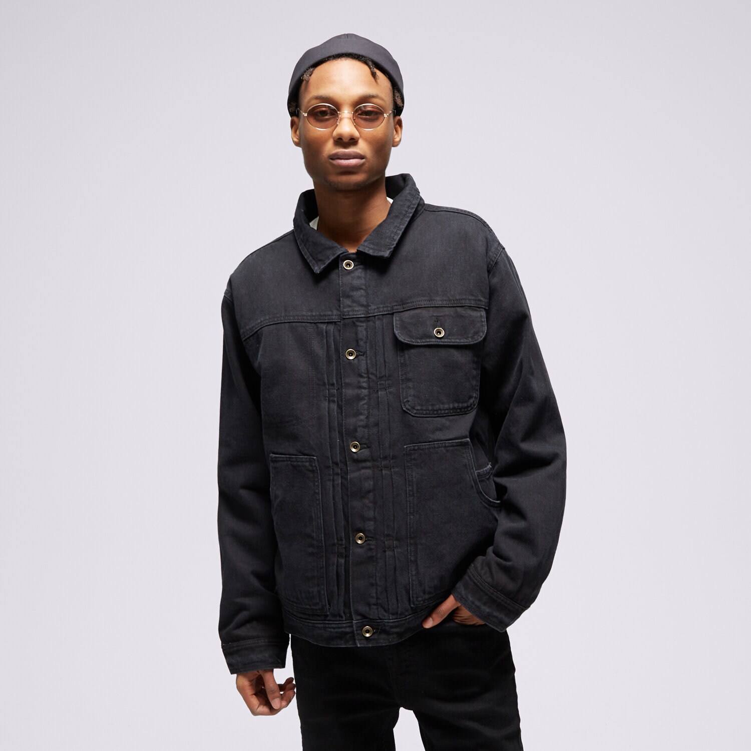 Muške zimske jakne VANS JAKNA DONATO SHERPA DENIM VN000AAM0FO1 crna